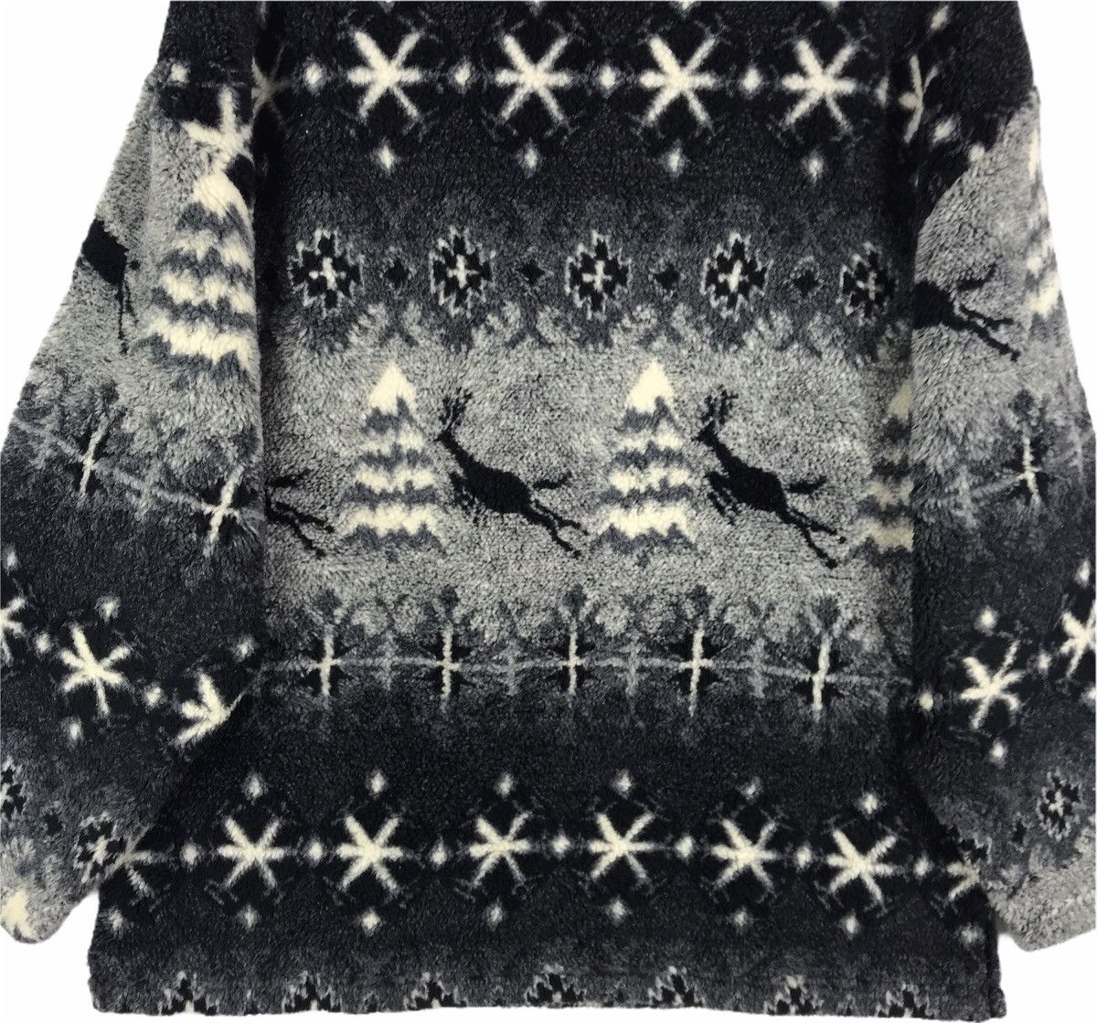 Habitat × Vintage Vintage 90s Habitat Art All Over Print Fleece Sweatshirt Size US L / EU 52-54 / 3 - 7 Thumbnail