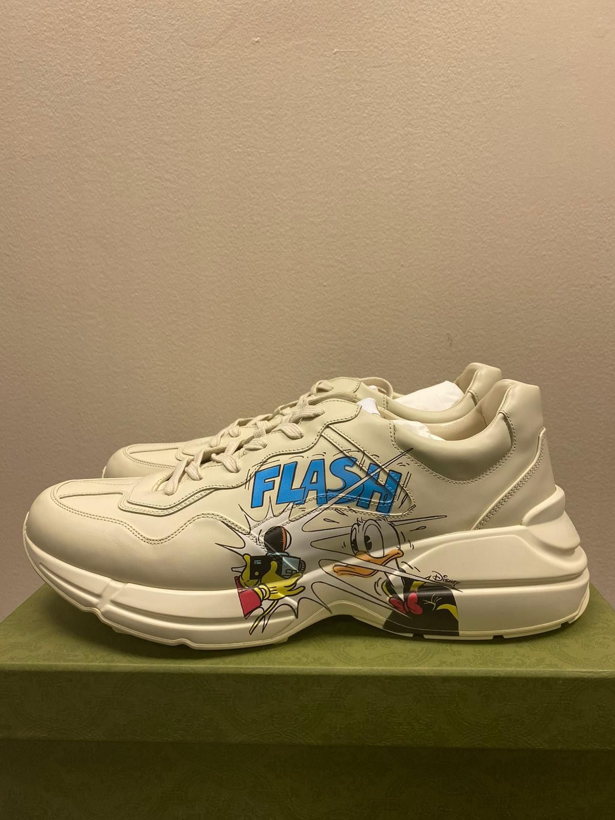 Disney × Gucci Rython Donald Duck Runner Sneakers in New Sigaro | Grailed