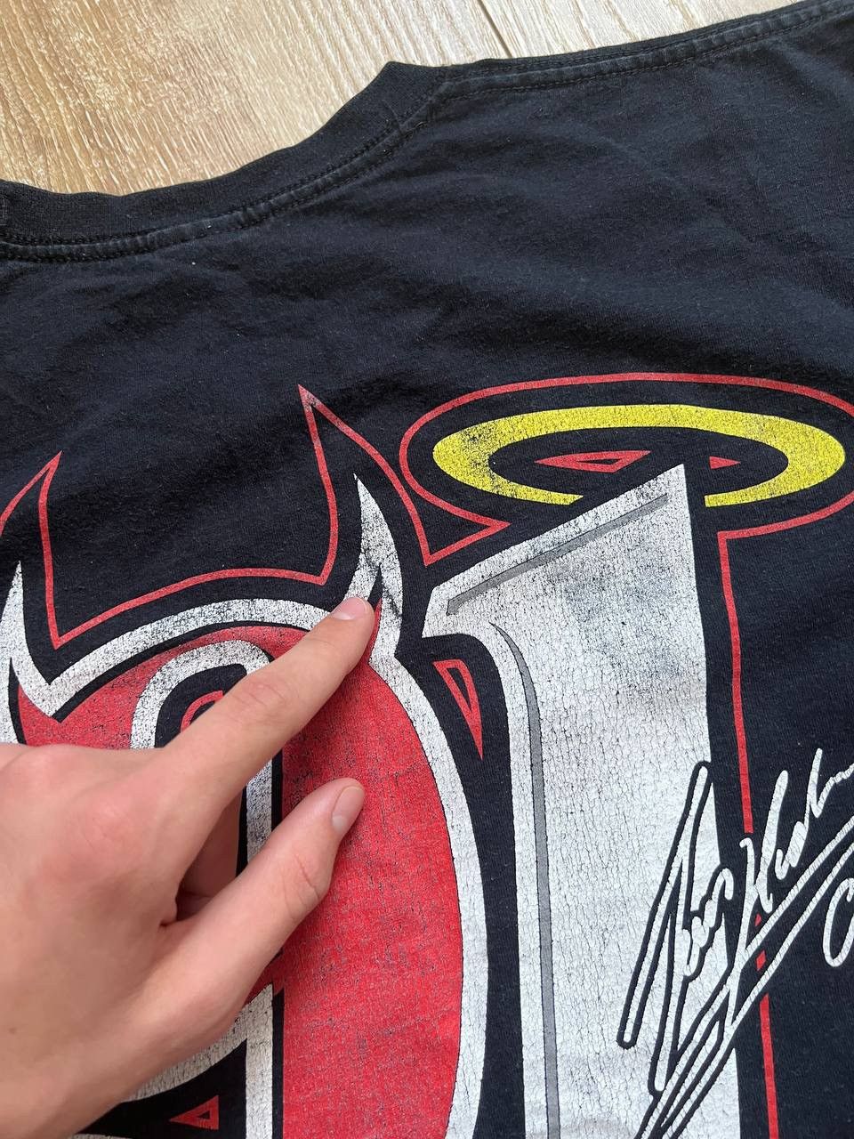 Vintage Vintage Haslam Has1am 91 Moto Racing T-Shirt Size US L / EU 52-54 / 3 - 10 Thumbnail