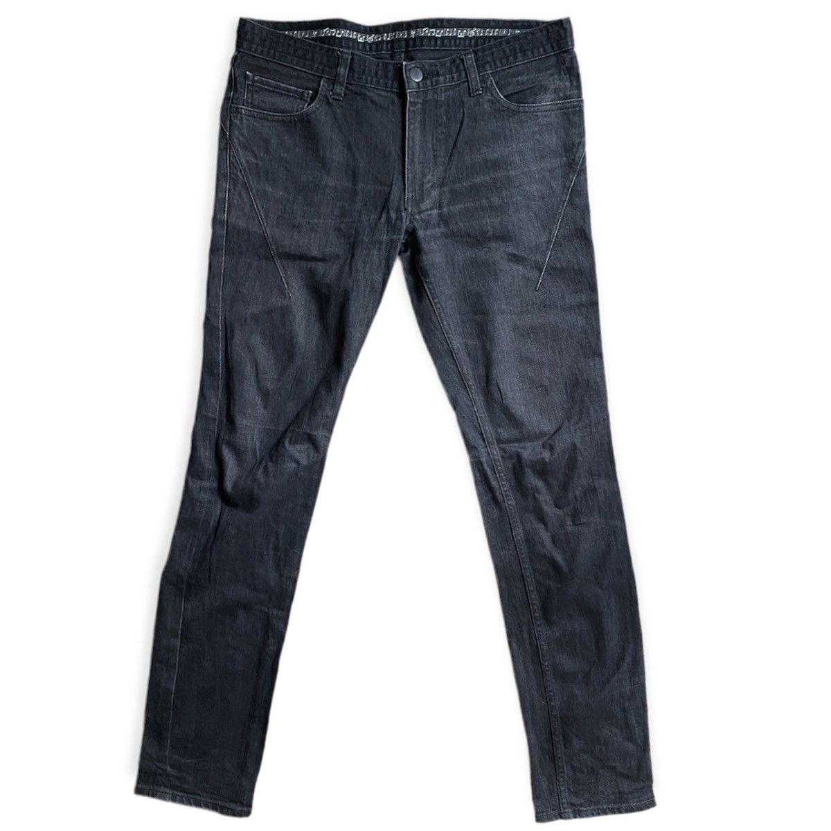 【NUMBER (N)INE】Black denim Number (N)ine NUMBER NINE FW06 NOIR COATED BLACK PAIN DENIM JEANS