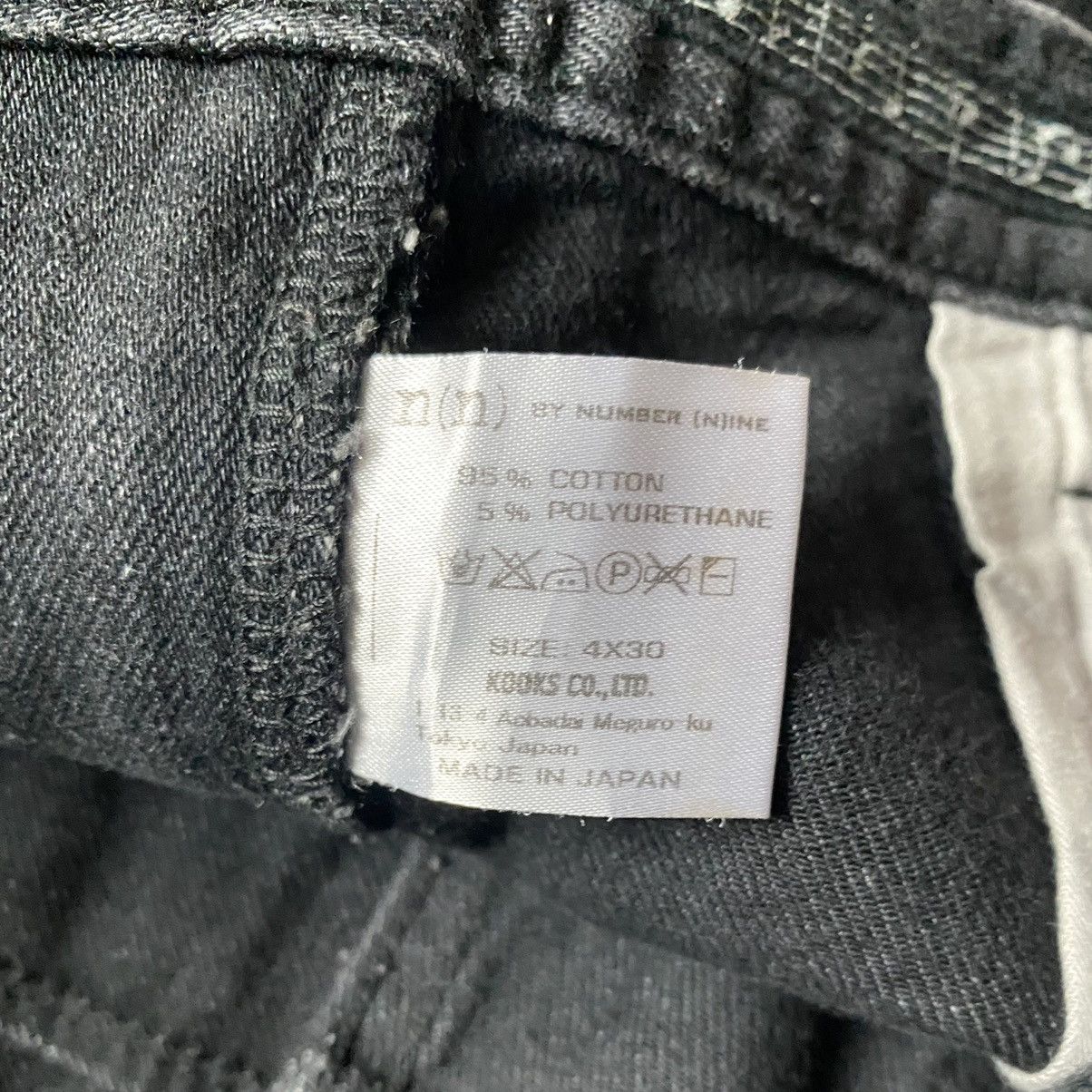 Number (N)ine Black Low Waist Dart Skinny Jeans Size US 32 / EU 48 - 4 Thumbnail