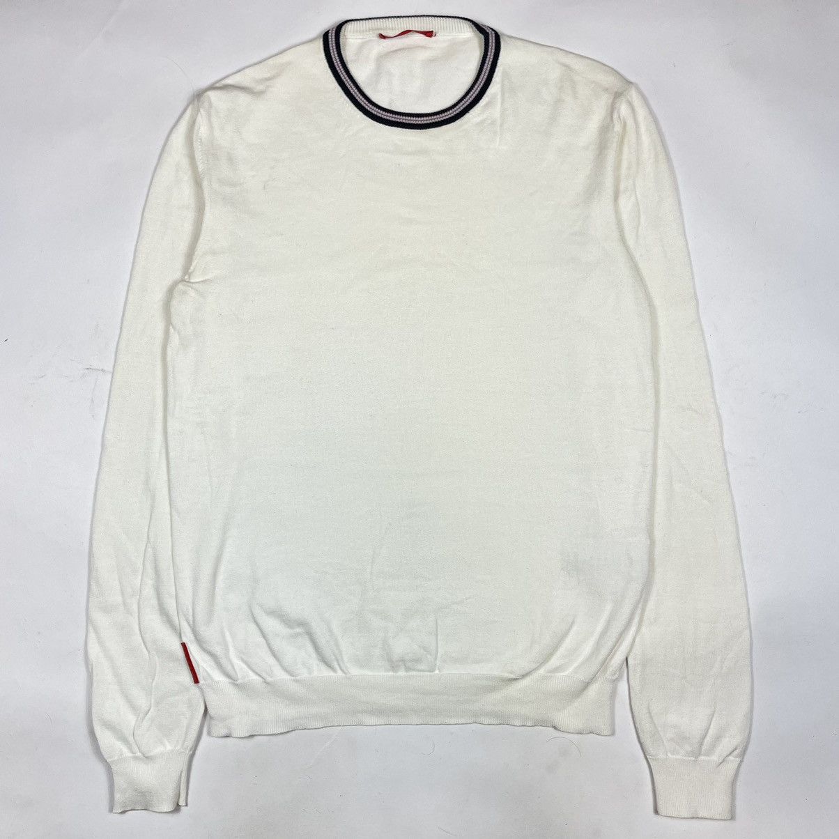 Prada Prada 2008 Red Tab Light Pullover Jumper Sweater Size US M / EU 48-50 / 2 - 2 Thumbnail