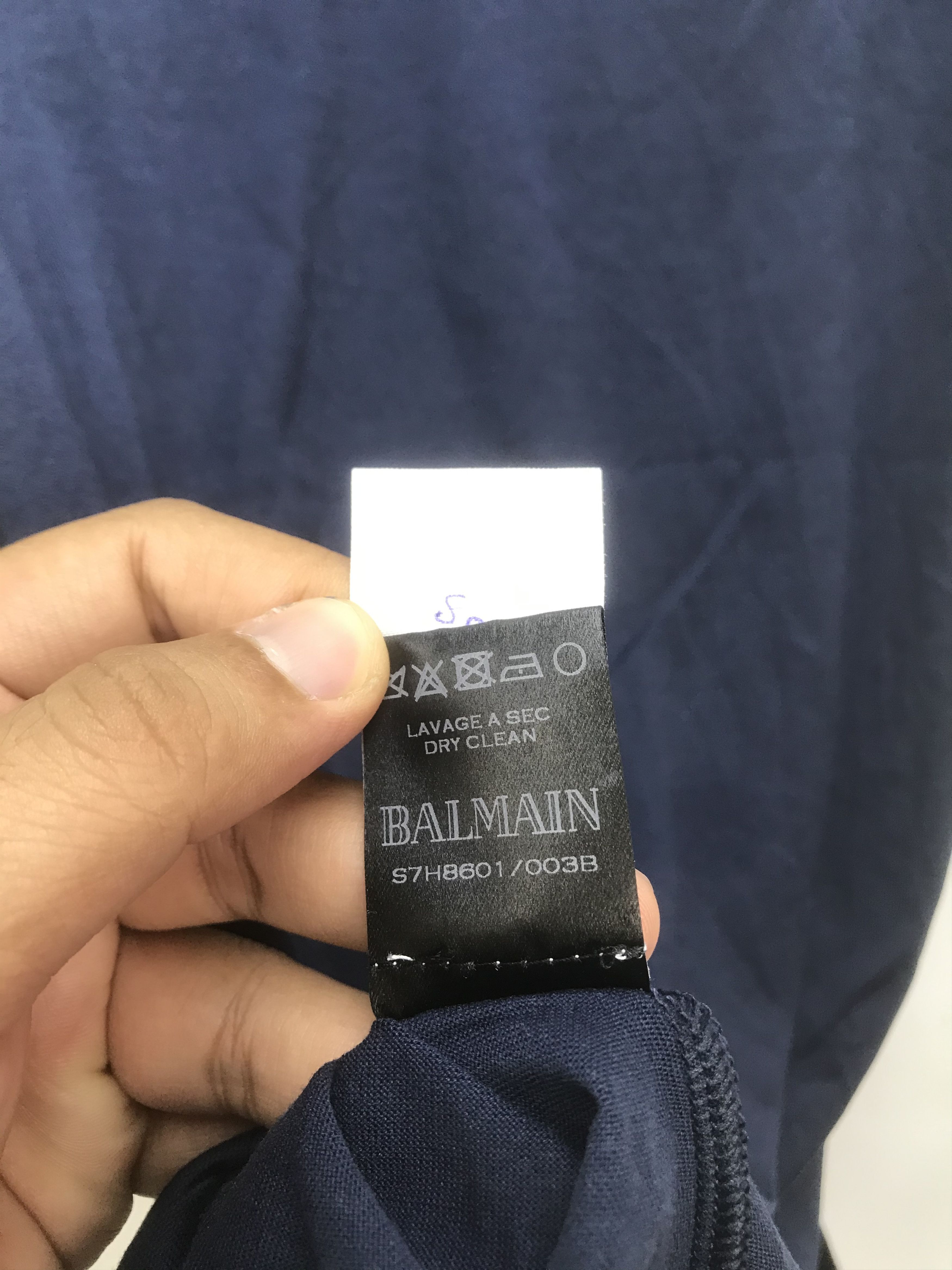 Balmain BALMAIN EMBROIDERY LOGO SHIRT XS FIT M Size US M / EU 48-50 / 2 - 4 Thumbnail