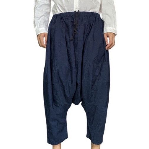 image of Tricot Comme Des Garcons Balloon Drop Crotch Pants in Navy, Men's (Size 32)