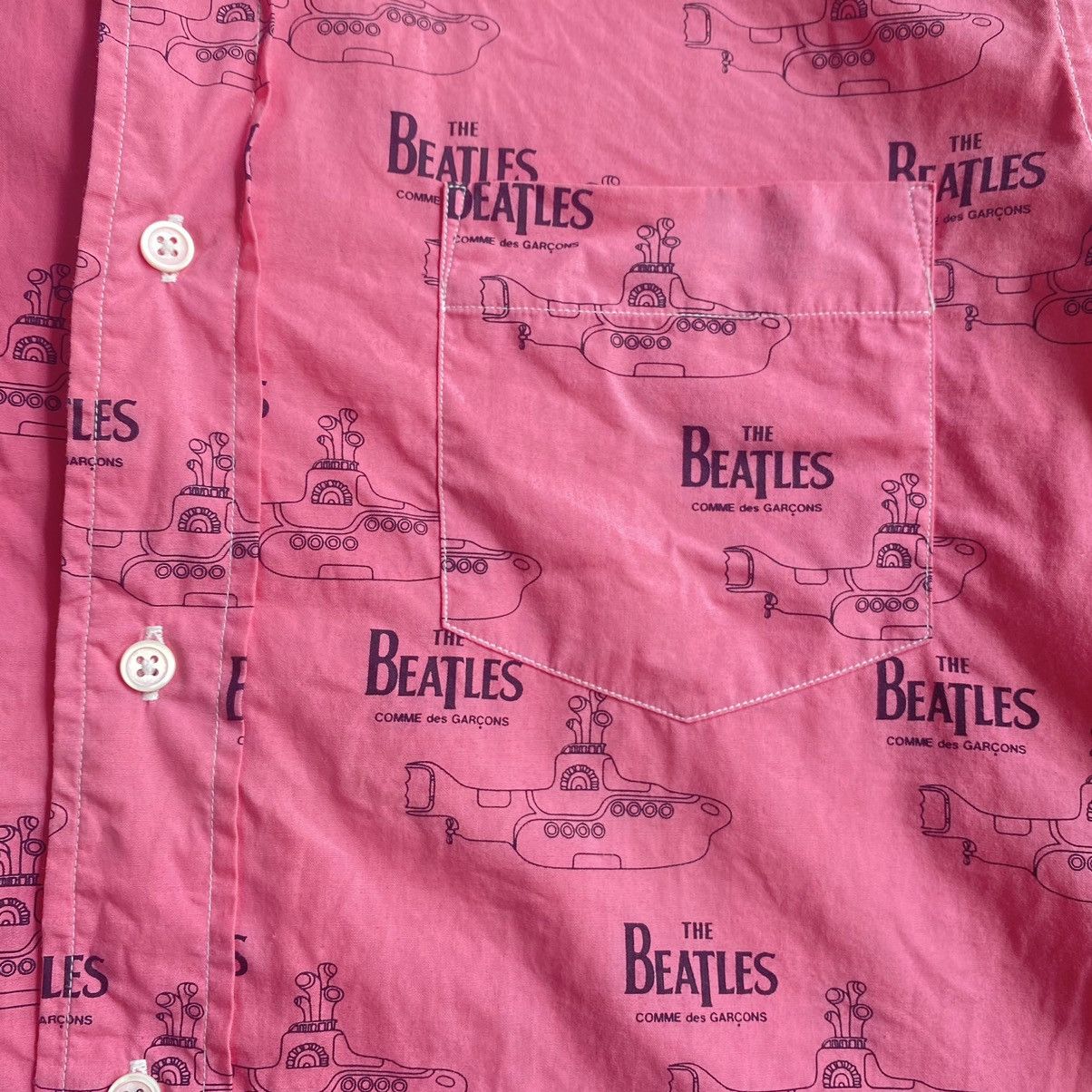 Comme des Garcons 2011 Comme Des Garcons X The Beatles Object Dye Shirt Size US M / EU 48-50 / 2 - 4 Thumbnail
