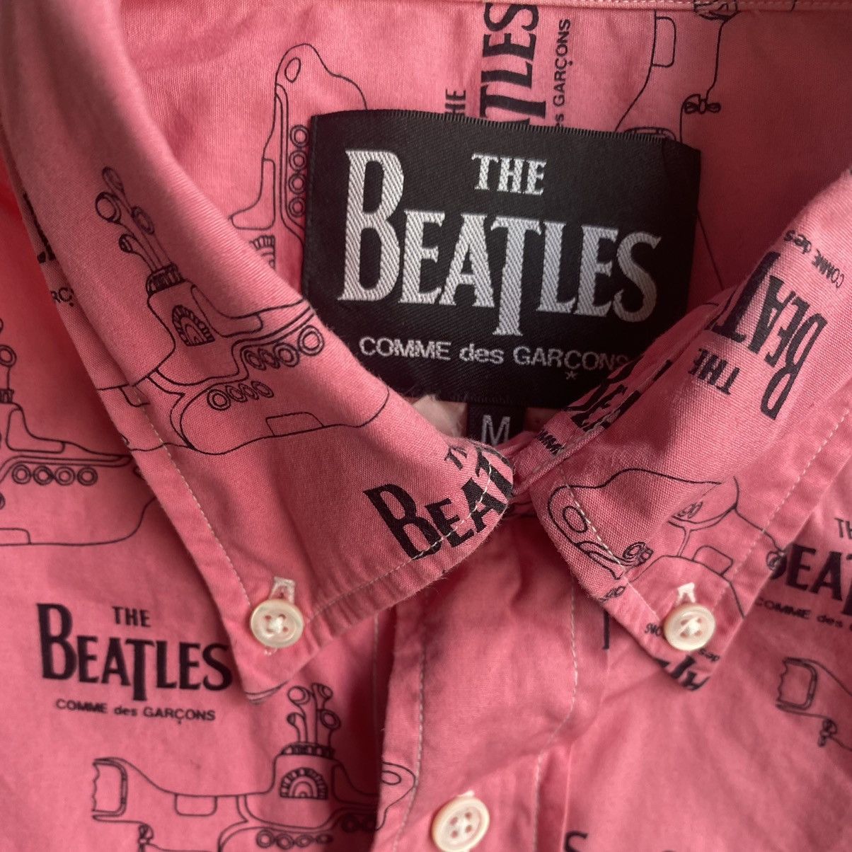 Comme des Garcons 2011 Comme Des Garcons X The Beatles Object Dye Shirt Size US M / EU 48-50 / 2 - 3 Thumbnail
