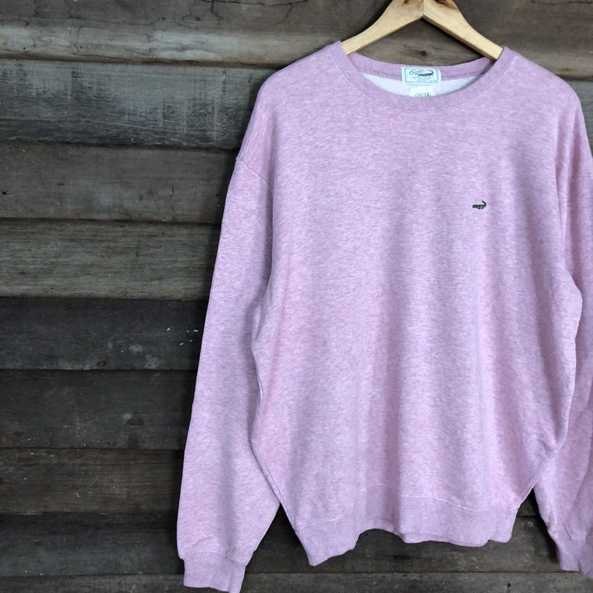 Japanese Brand Crocodile Pink vintage Sweatshirt #097B Size US XL / EU 56 / 4 - 7 Thumbnail