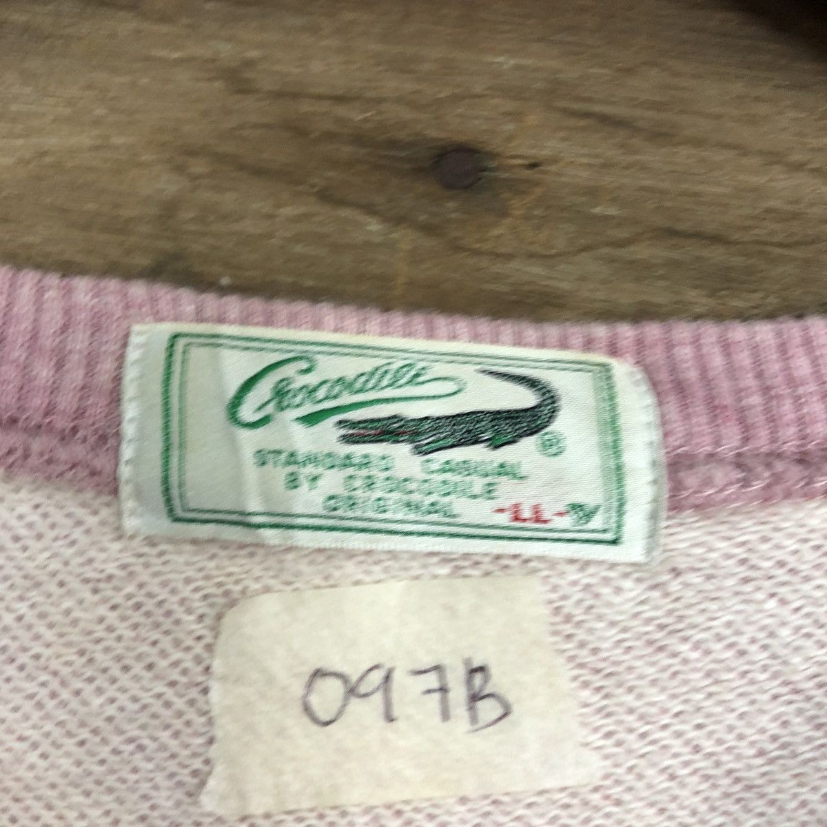 Japanese Brand Crocodile Pink vintage Sweatshirt #097B Size US XL / EU 56 / 4 - 11 Thumbnail