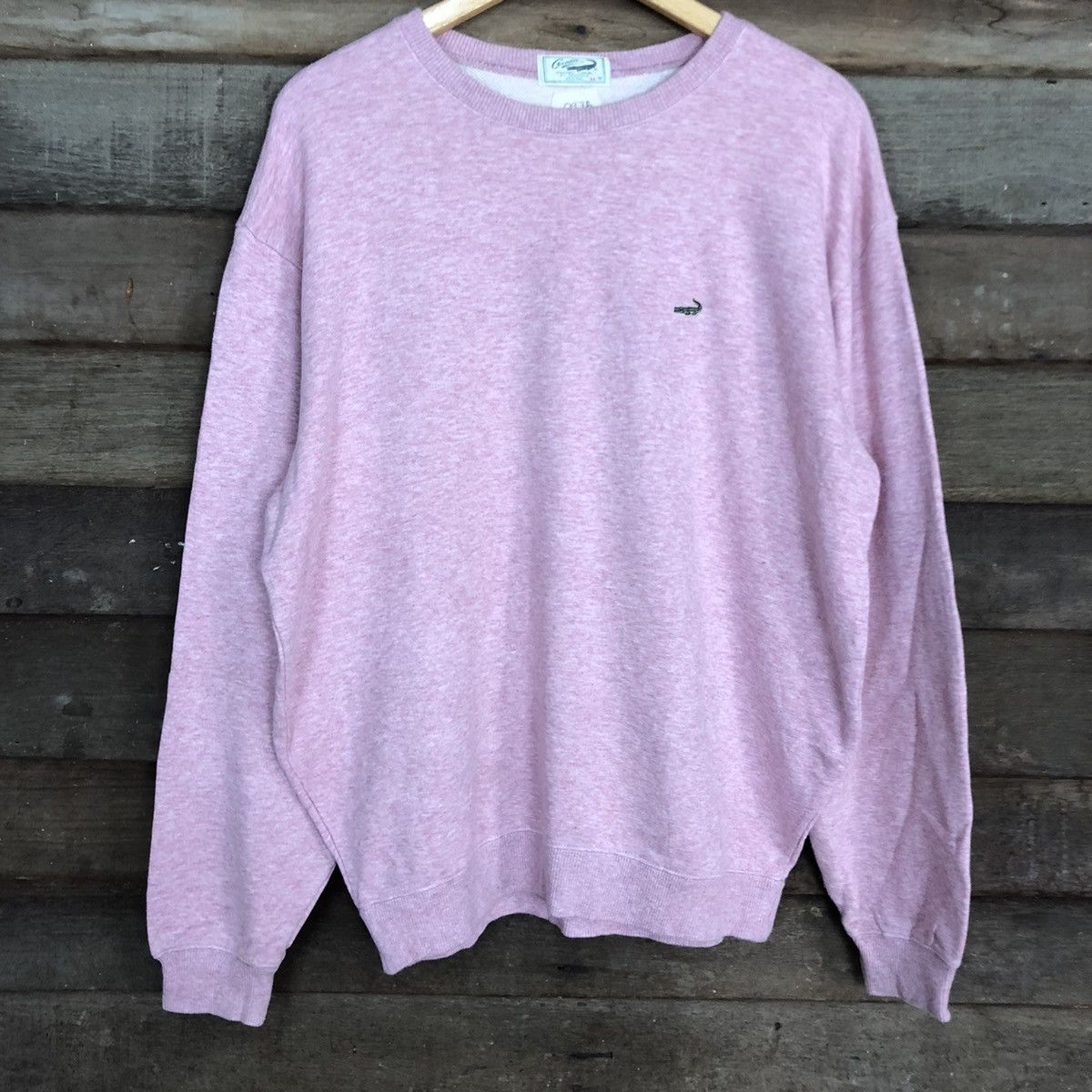 Japanese Brand Crocodile Pink vintage Sweatshirt #097B Size US XL / EU 56 / 4 - 8 Thumbnail