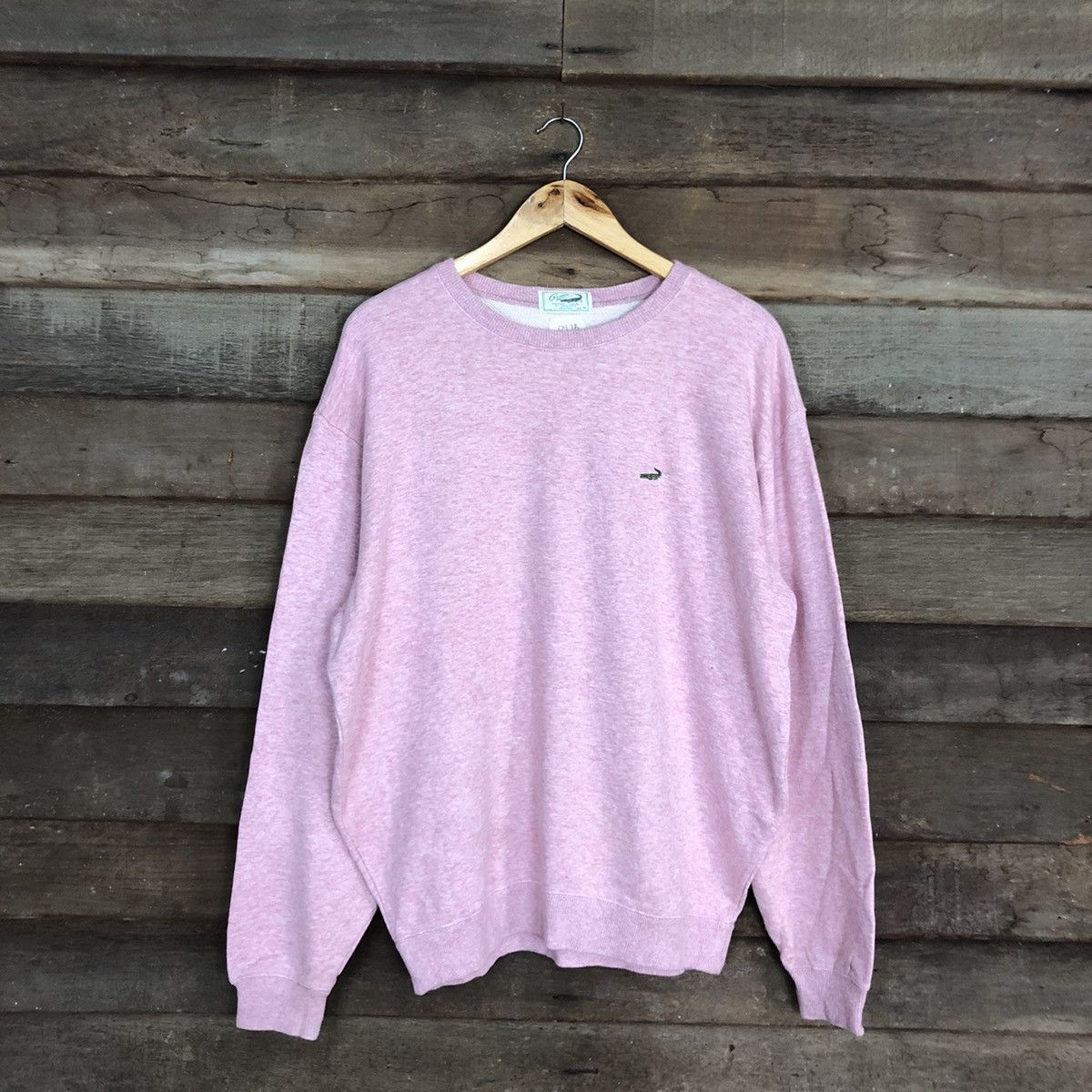 Japanese Brand Crocodile Pink vintage Sweatshirt #097B Size US XL / EU 56 / 4 - 1 Thumbnail