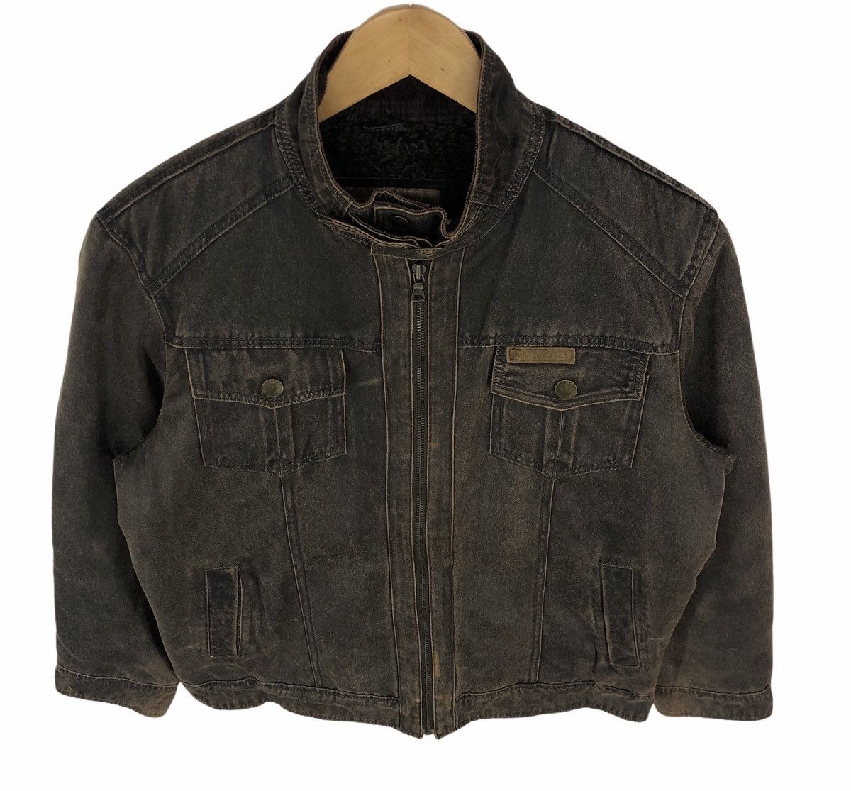 Hang Ten Hangten Jeans Leather Bikers Jacket Size US M / EU 48-50 / 2 - 3 Thumbnail