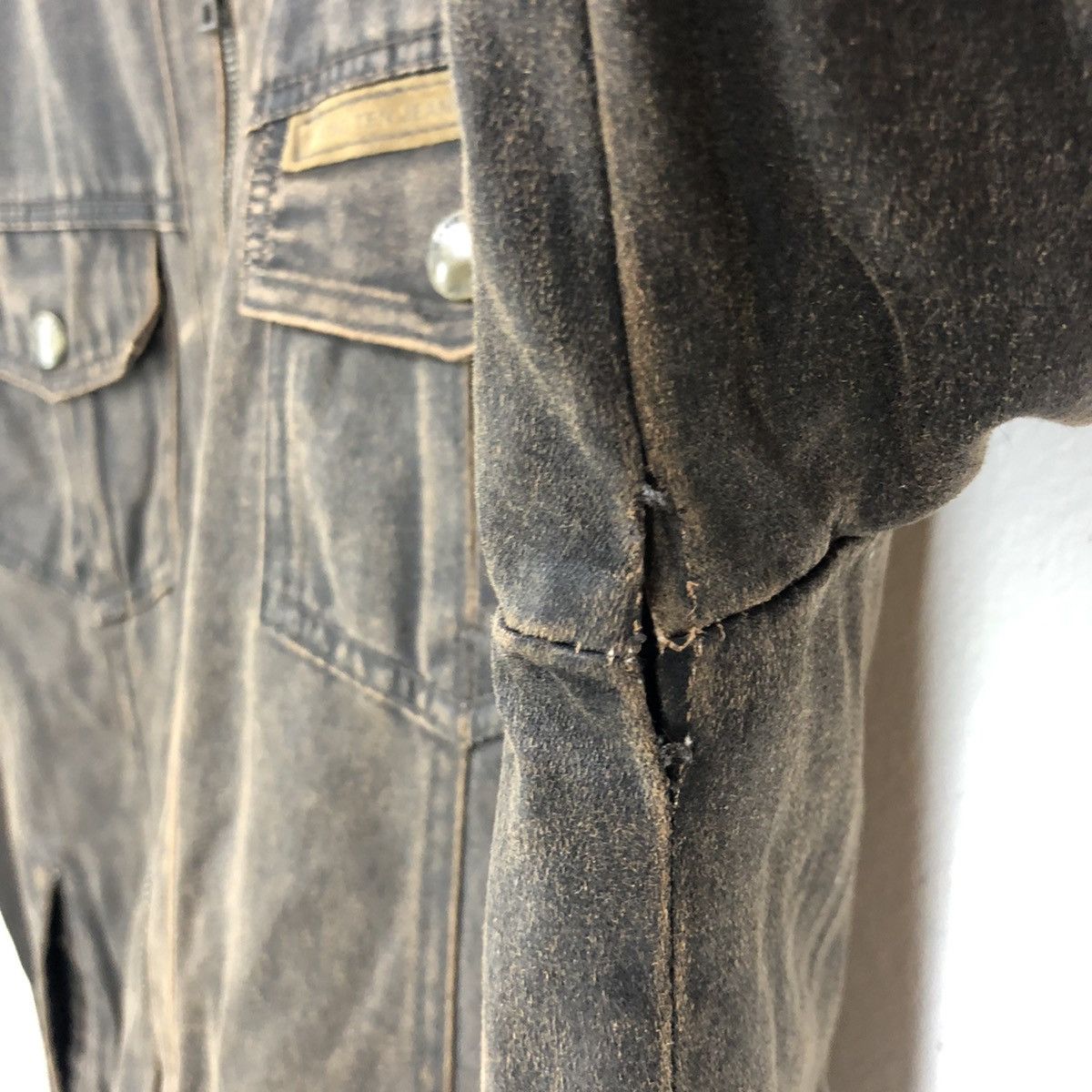 Hang Ten Hangten Jeans Leather Bikers Jacket Size US M / EU 48-50 / 2 - 11 Thumbnail