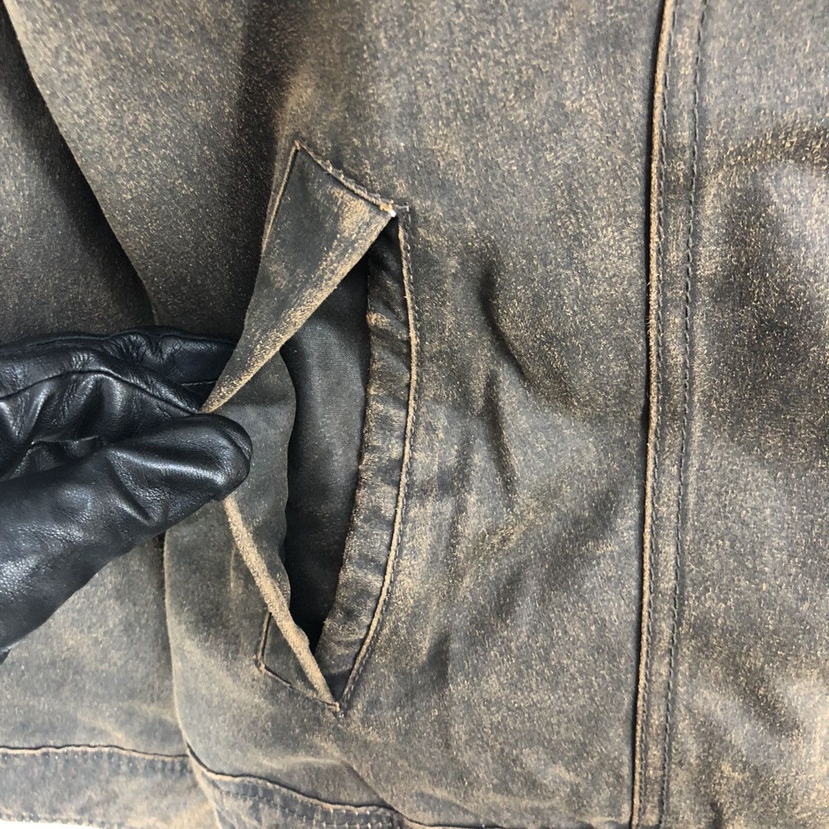 Hang Ten Hangten Jeans Leather Bikers Jacket Size US M / EU 48-50 / 2 - 12 Thumbnail