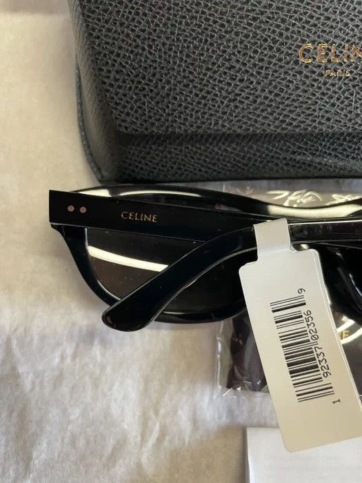 Celine Celine CL4086IS 01A Shiny Black Rhinestone Oval Sunglasses Size ONE SIZE - 9 Thumbnail