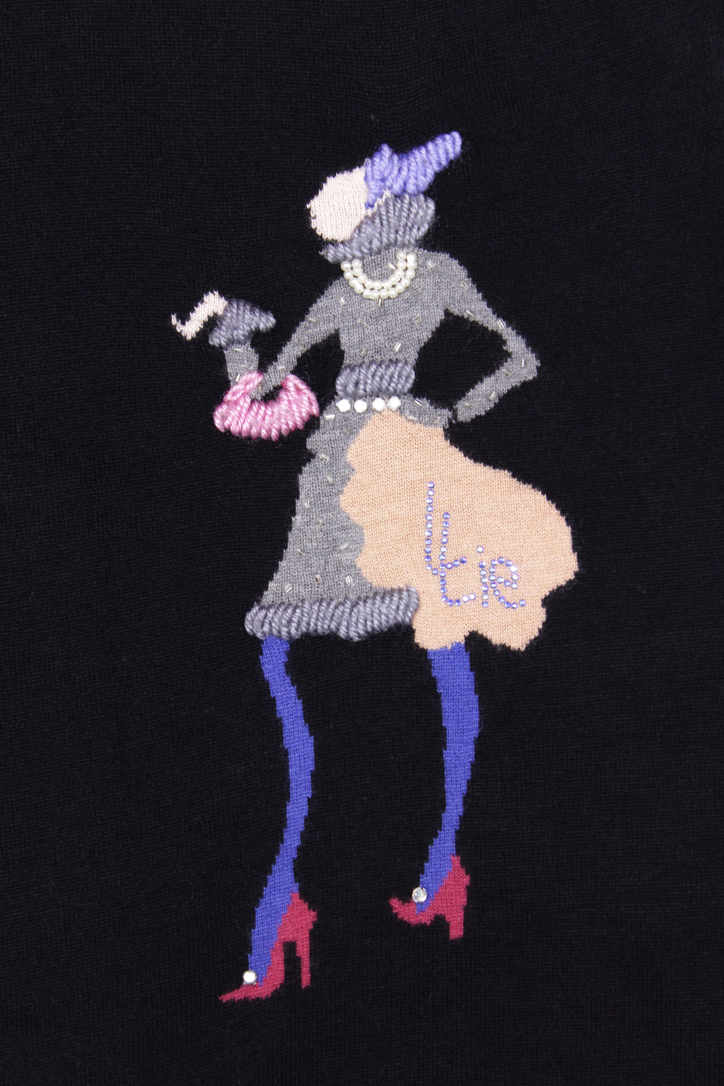 Gucci 90S Women's Wool Silk Cashmere Sweater Vintage Size M / US 6-8 / IT 42-44 - 4 Thumbnail