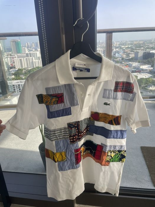 Junya Watanabe Junya Watanabe x Lacoste Patchwork Polo Grailed