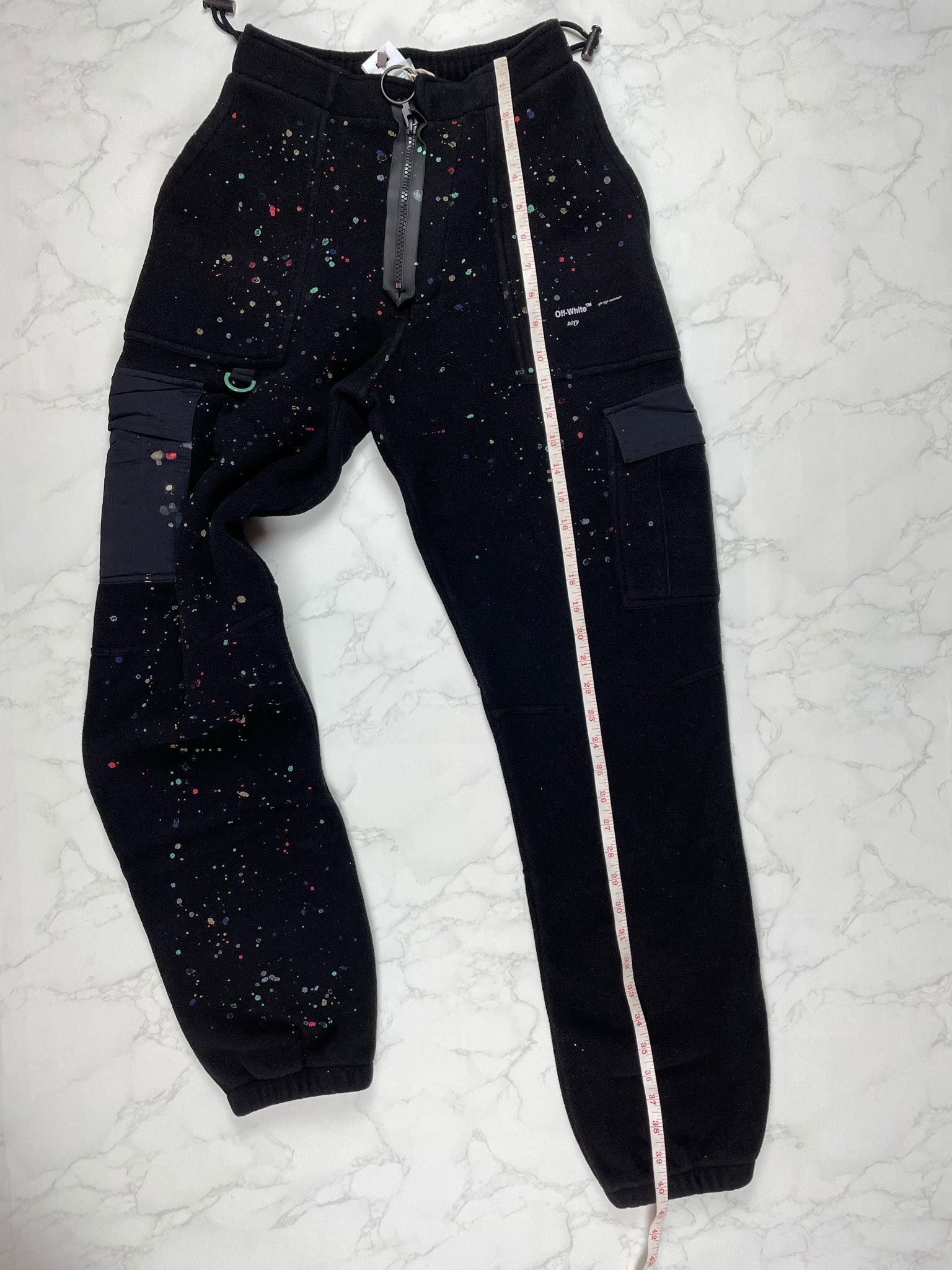 Off-White 🔥65% OFF🔥[SALE] Off-White Paint Splatter Cargo Sweatpants Size US 28 / EU 44 - 8 Thumbnail