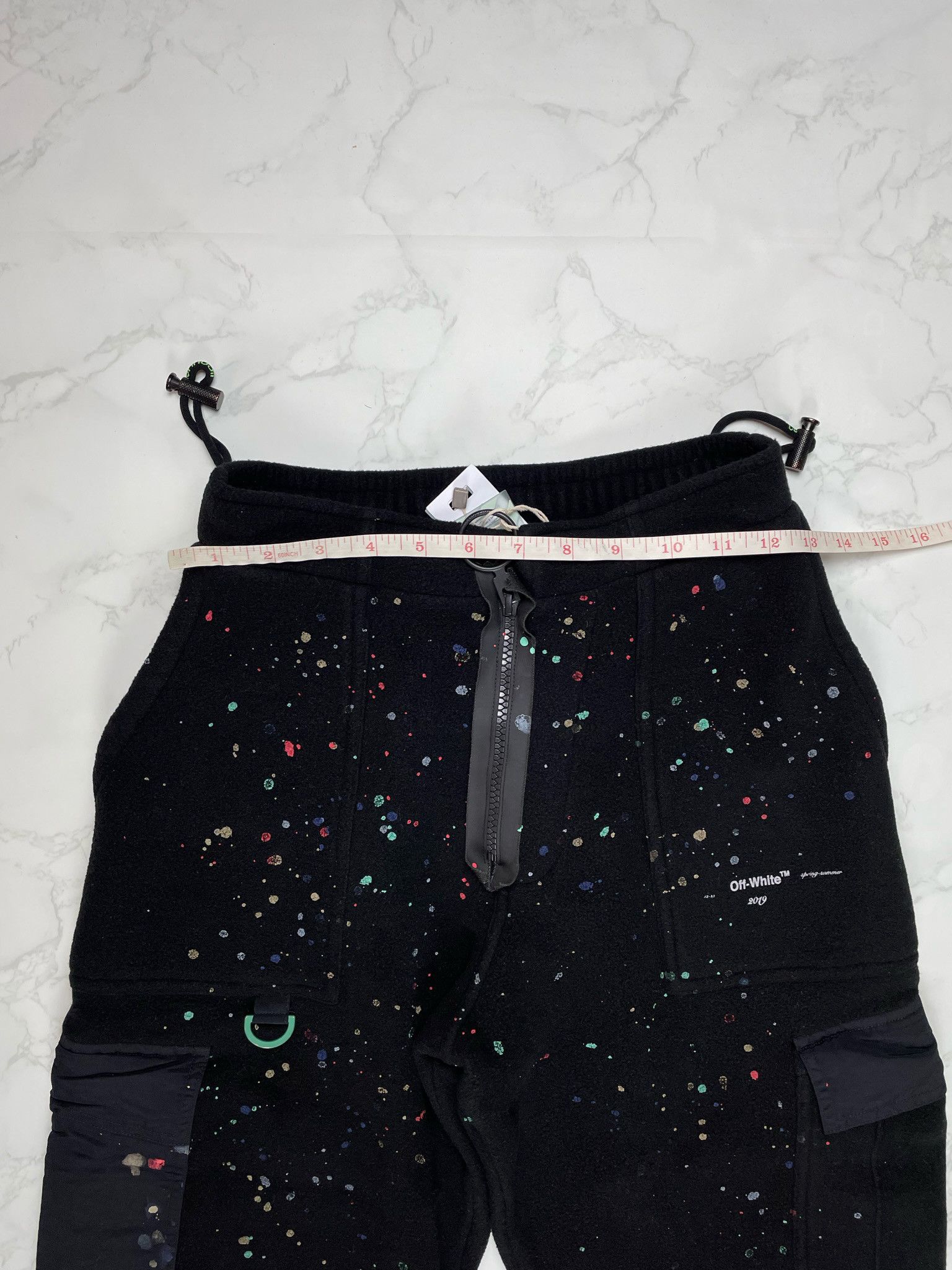 Off-White 🔥65% OFF🔥[SALE] Off-White Paint Splatter Cargo Sweatpants Size US 28 / EU 44 - 6 Thumbnail