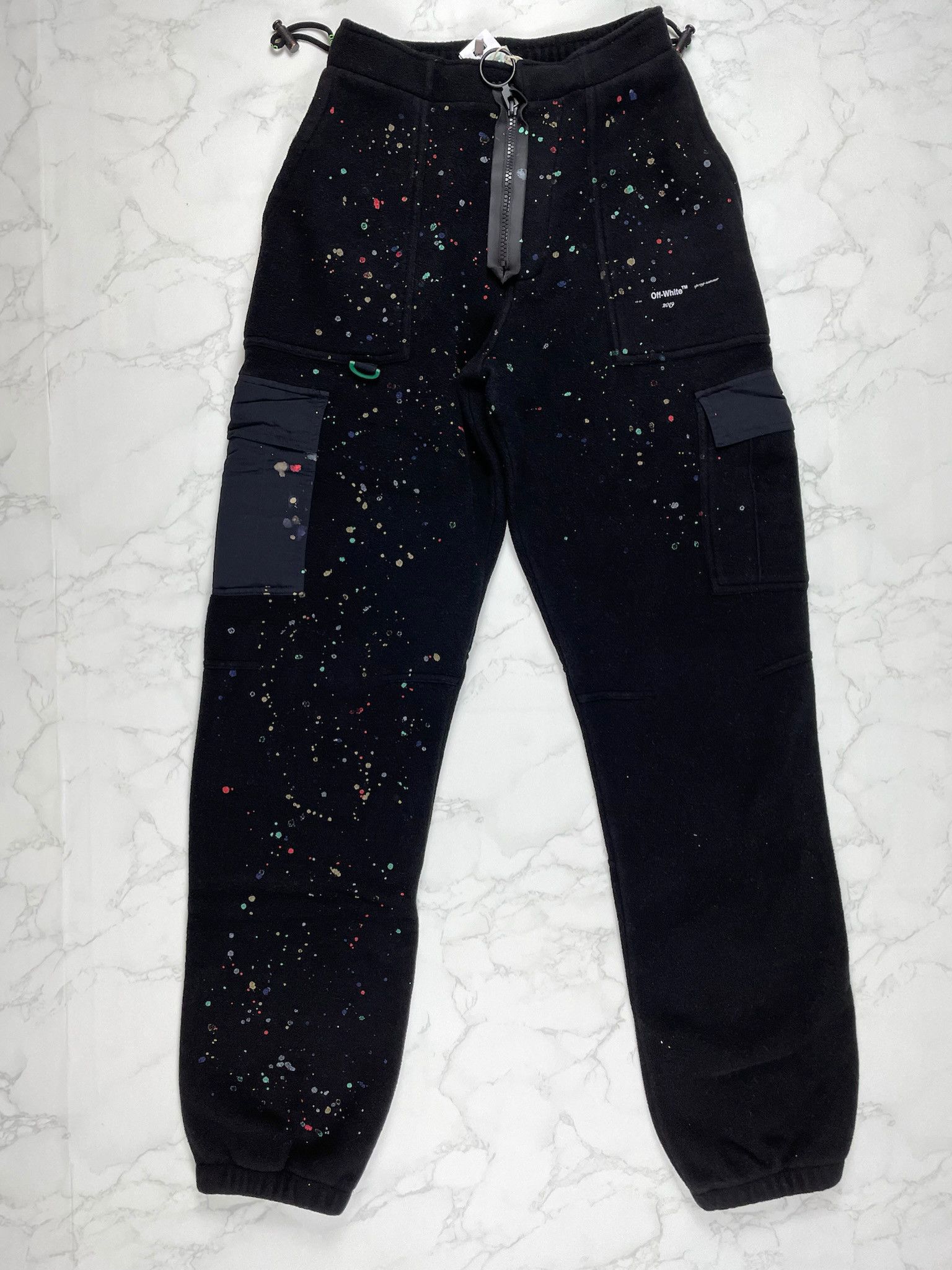 Off-White 🔥65% OFF🔥[SALE] Off-White Paint Splatter Cargo Sweatpants Size US 28 / EU 44 - 10 Thumbnail