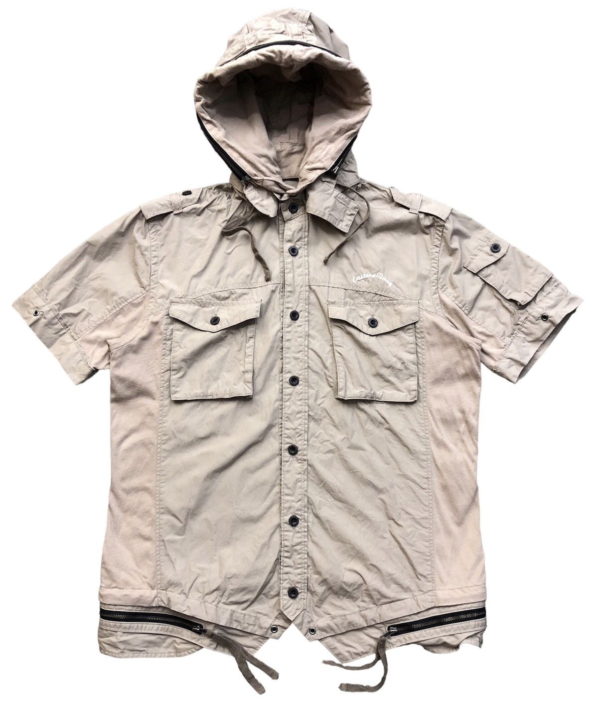 image of Vintage Ppfm Eastern Rock Utility Button Up Shirt, Men's (Size Medium)