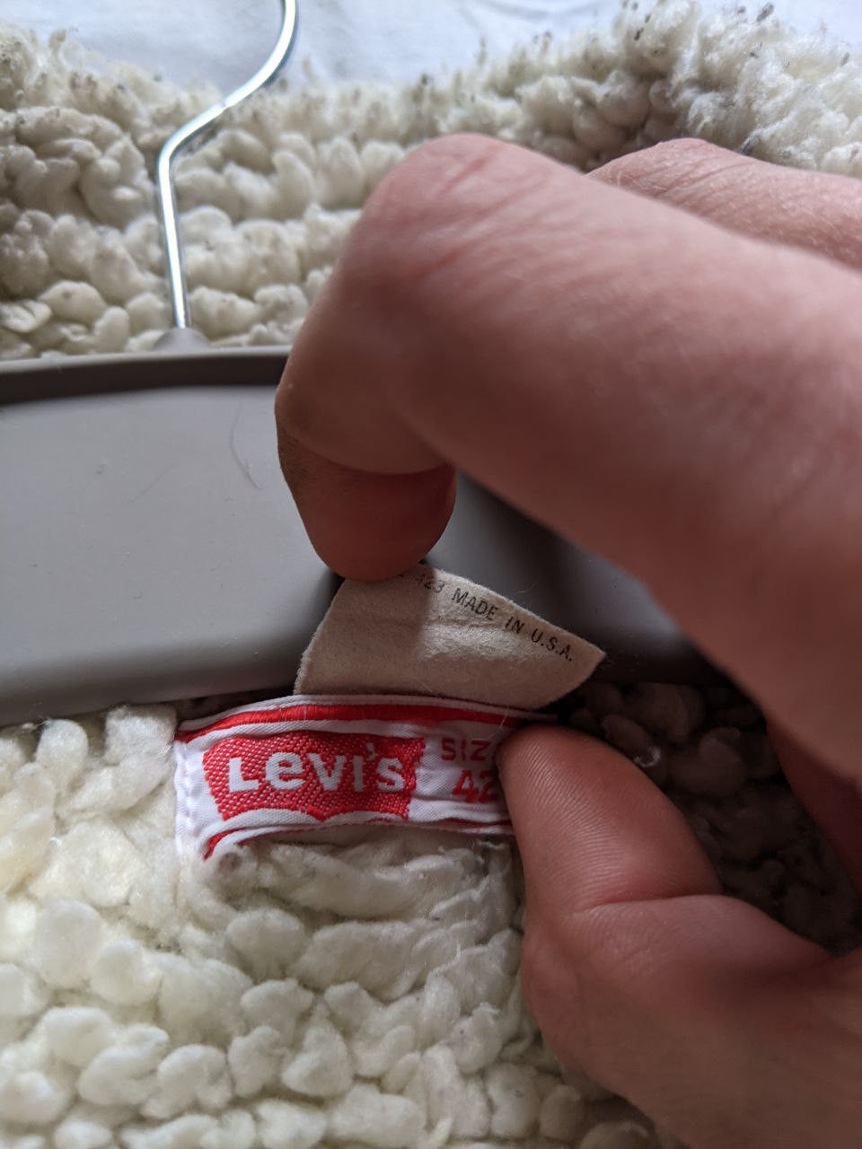 Levi's × Vintage VTG Levi's Sherpa jaket 80's RARE made in USA Size US M / EU 48-50 / 2 - 4 Thumbnail