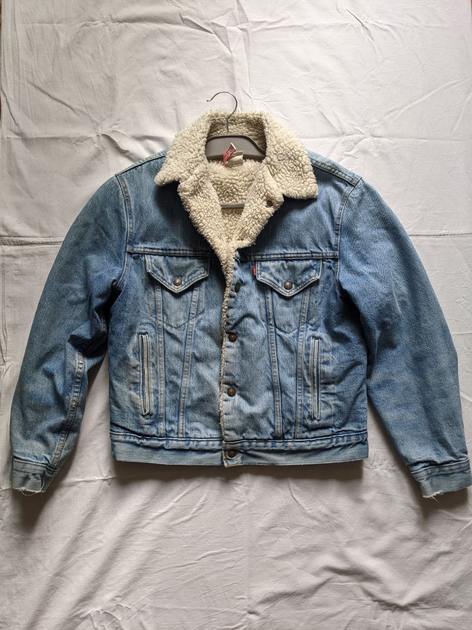 Levi's × Vintage VTG Levi's Sherpa jaket 80's RARE made in USA Size US M / EU 48-50 / 2 - 1 Thumbnail