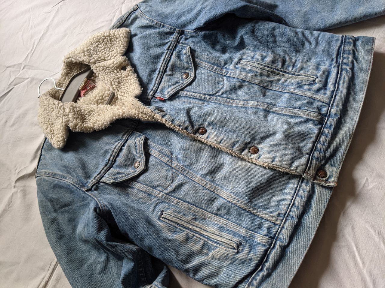 Levi's × Vintage VTG Levi's Sherpa jaket 80's RARE made in USA Size US M / EU 48-50 / 2 - 3 Thumbnail