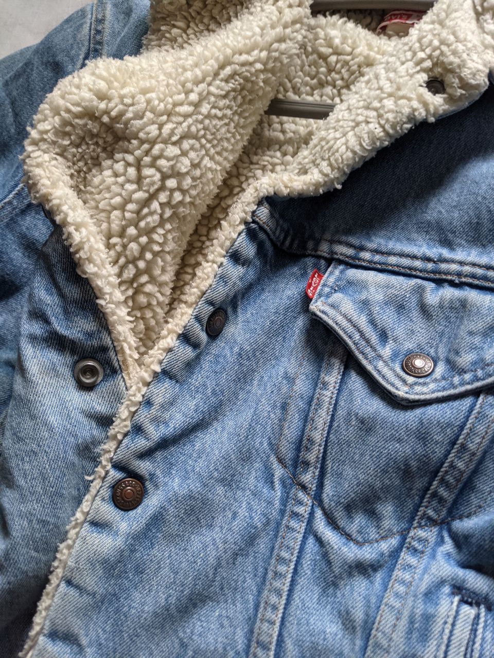 Levi's × Vintage VTG Levi's Sherpa jaket 80's RARE made in USA Size US M / EU 48-50 / 2 - 2 Thumbnail