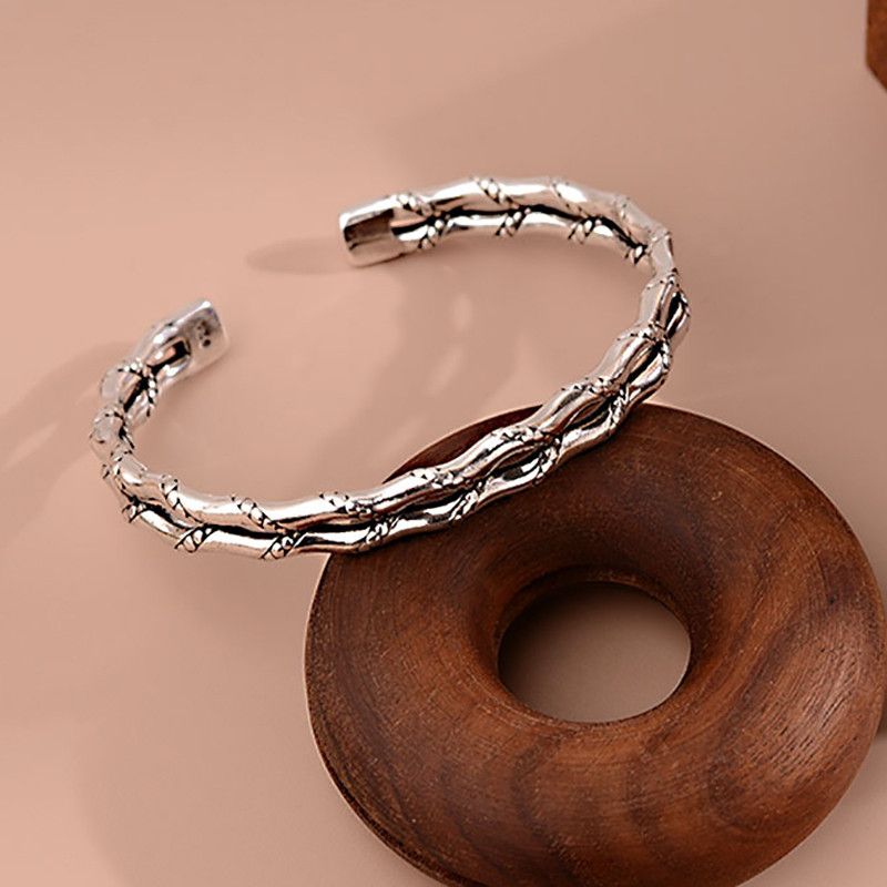 Jewelry Double-layered Geometric Handmade Bracelet Size ONE SIZE - 3 Thumbnail