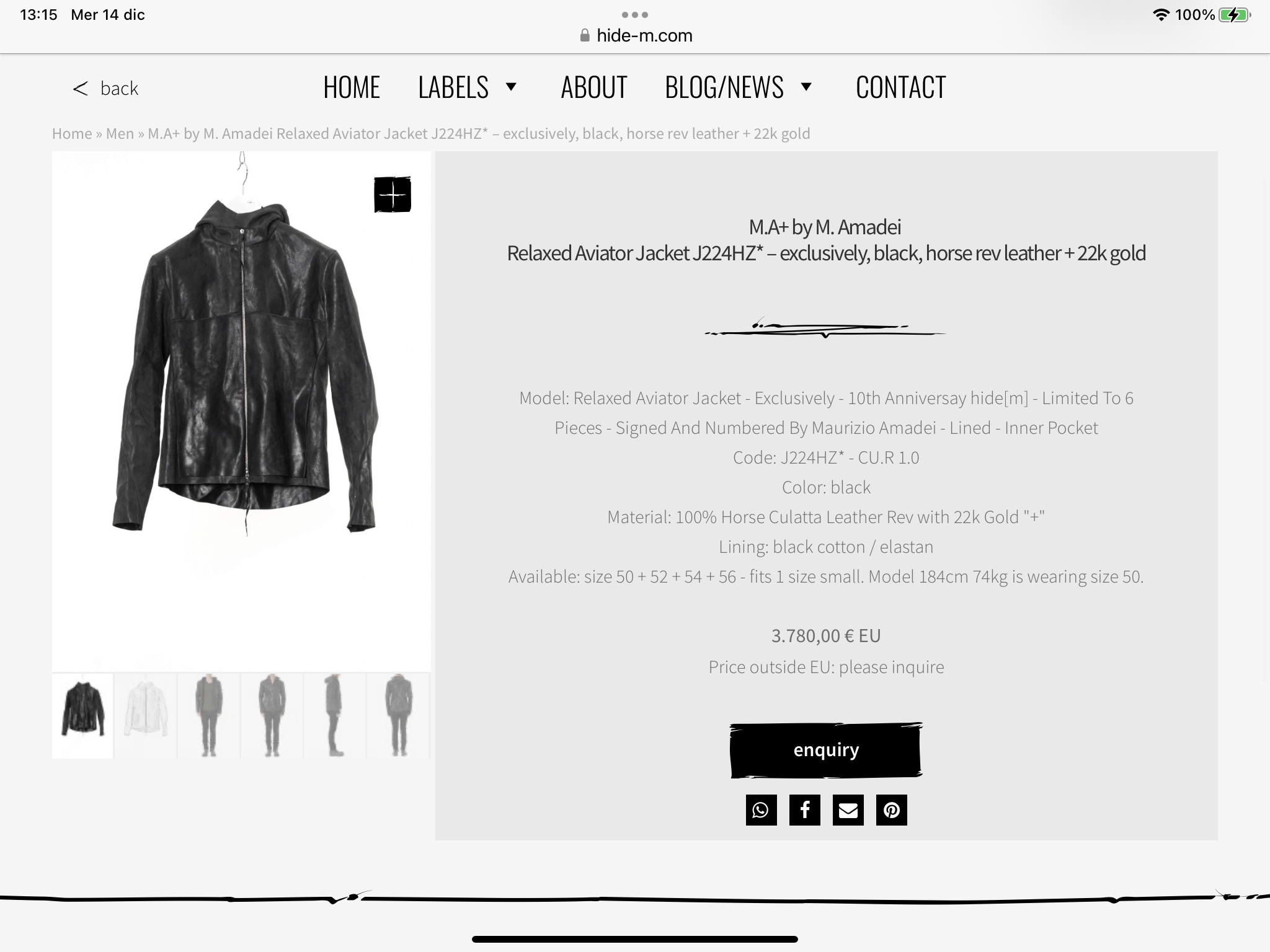 Ma+ BNWT Hoodie Jacker Leather Size US L / EU 52-54 / 3 - 17 Thumbnail
