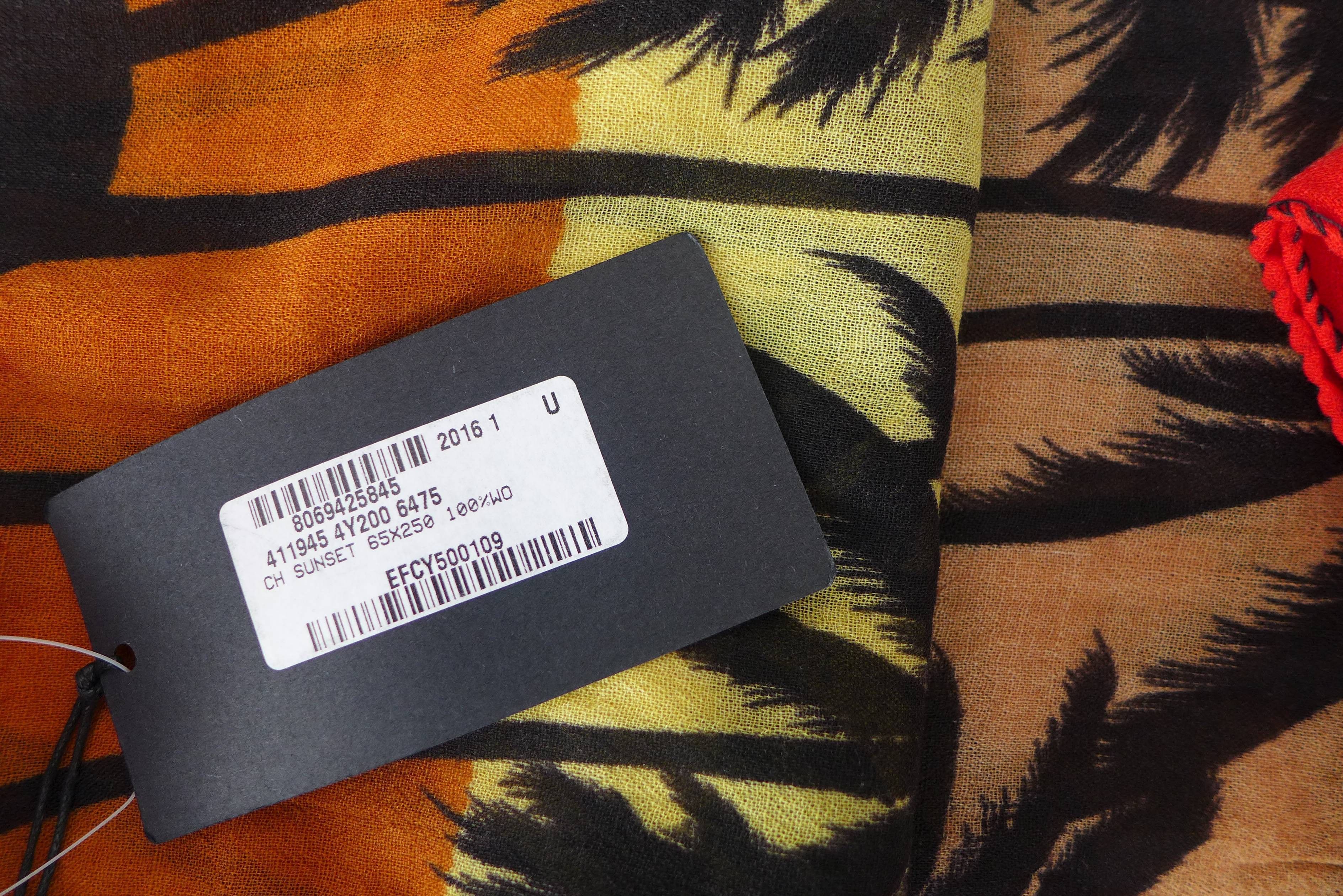 Saint Laurent Paris Saint Laurent SS16 Black Palm Tree Print Scarf Size ONE SIZE - 3 Thumbnail