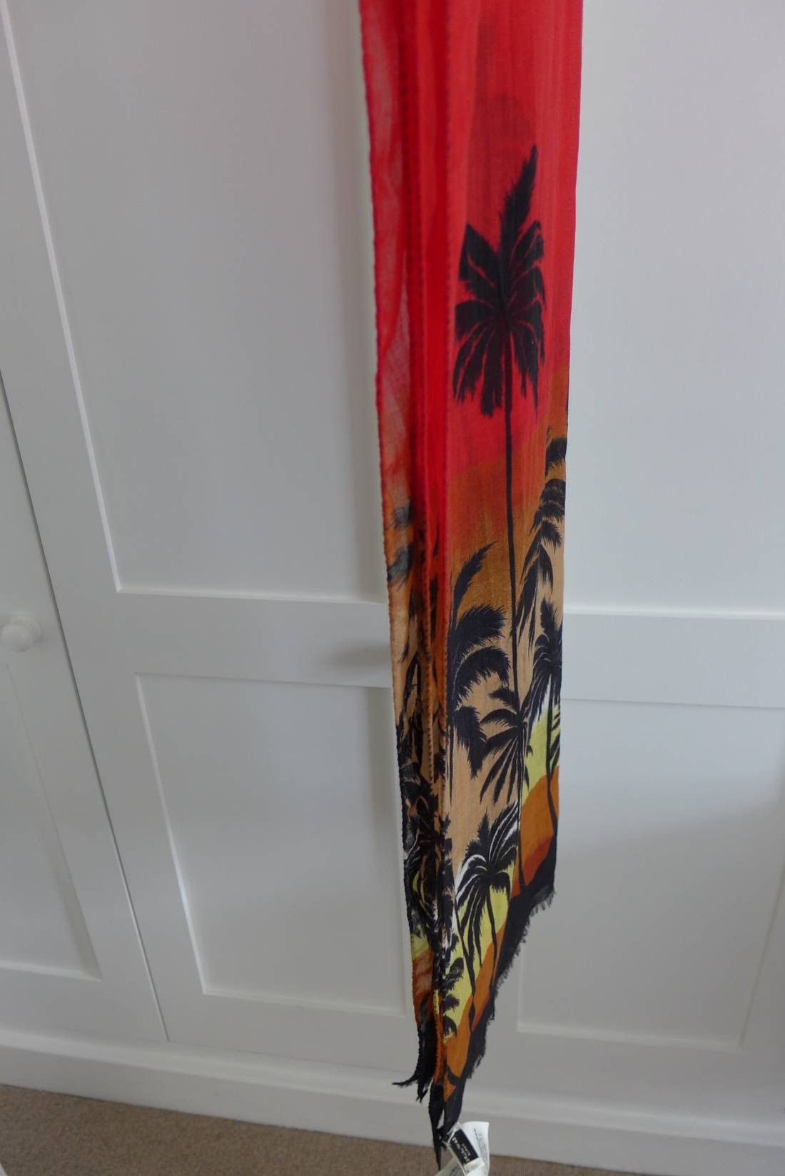 Saint Laurent Paris Saint Laurent SS16 Black Palm Tree Print Scarf Size ONE SIZE - 13 Thumbnail
