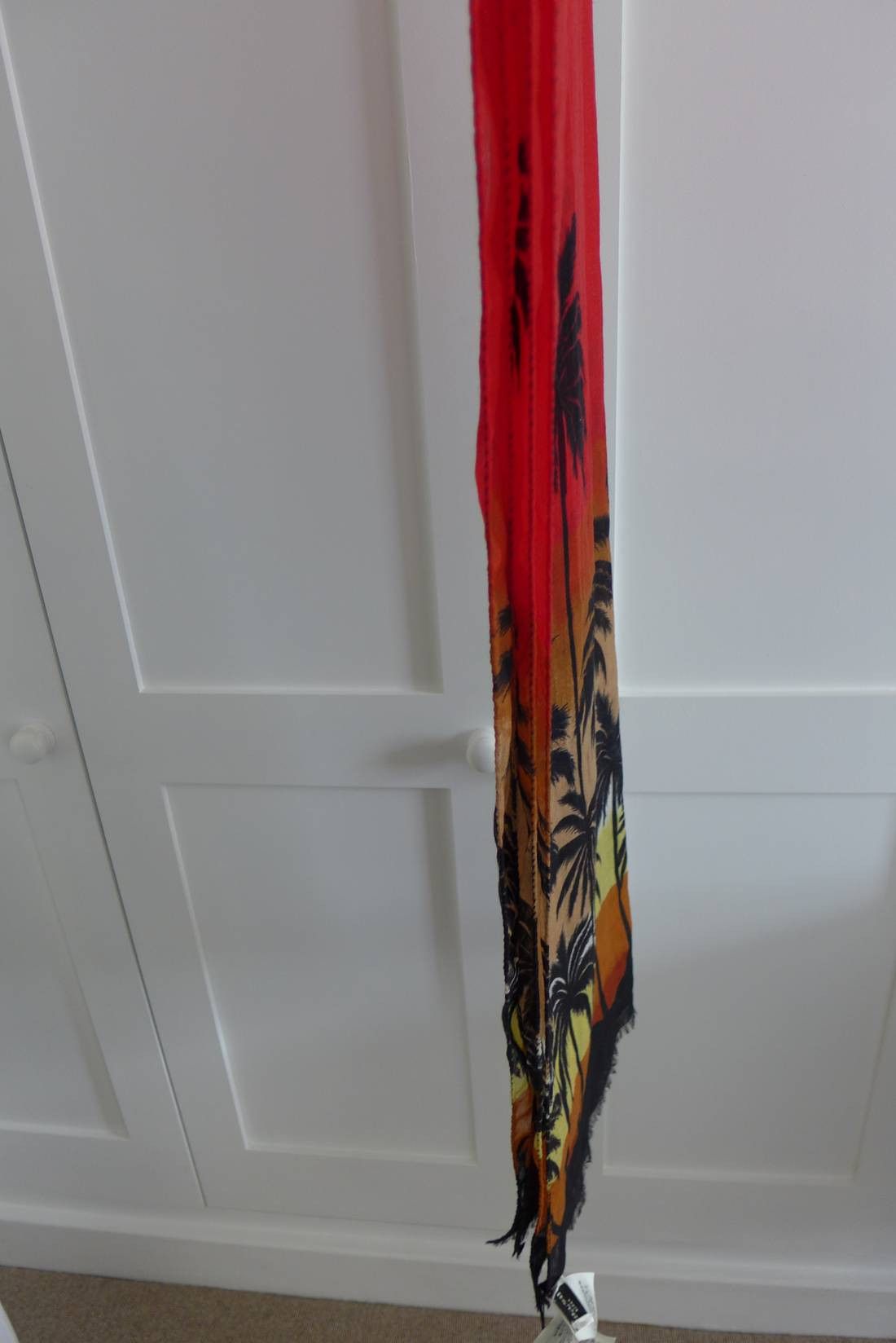 Saint Laurent Paris Saint Laurent SS16 Black Palm Tree Print Scarf Size ONE SIZE - 14 Thumbnail