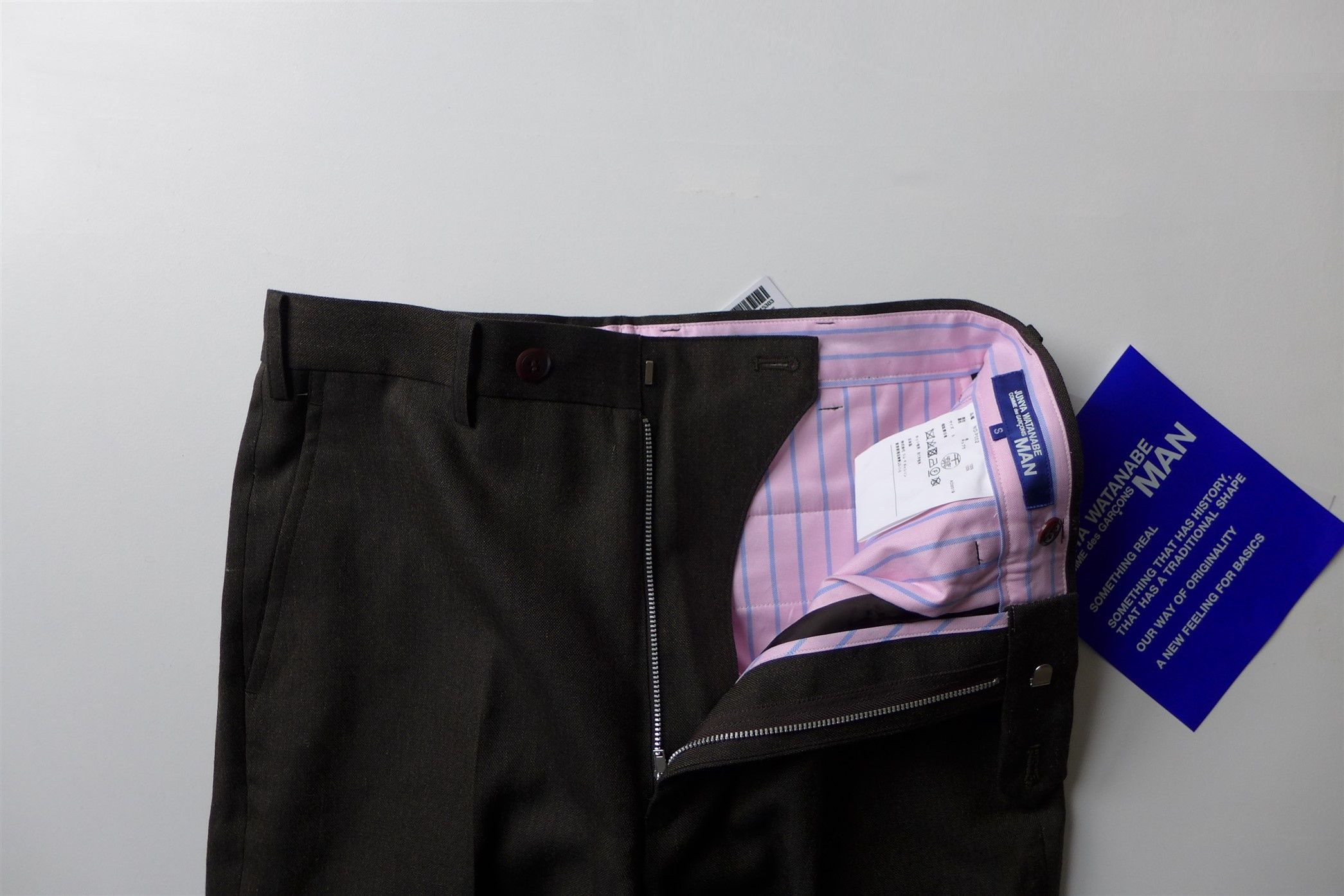 Junya Watanabe Junya FW19 Tapered Trousers - Brown Hopsack Wool Size US 30 / EU 46 - 12 Thumbnail