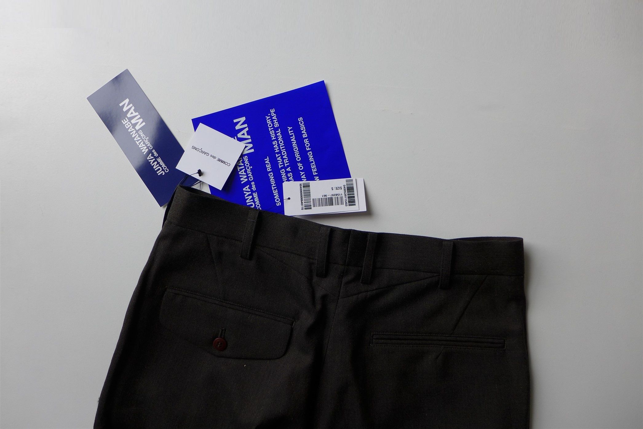 Junya Watanabe Junya FW19 Tapered Trousers - Brown Hopsack Wool Size US 30 / EU 46 - 10 Thumbnail