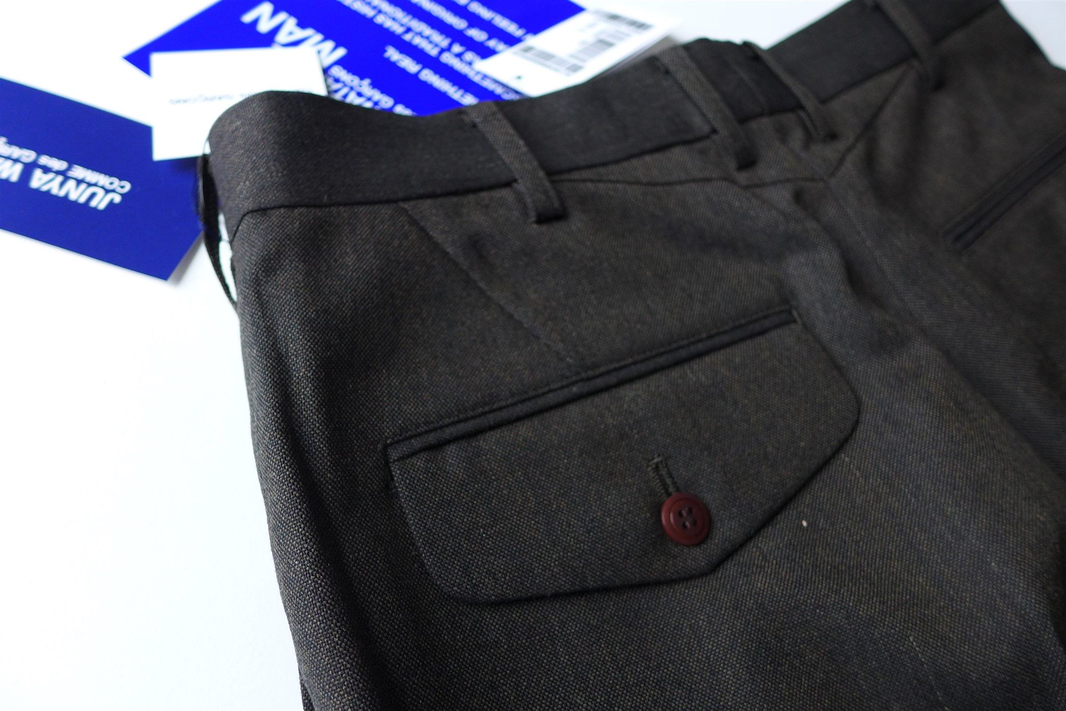 Junya Watanabe Junya FW19 Tapered Trousers - Brown Hopsack Wool Size US 30 / EU 46 - 11 Thumbnail