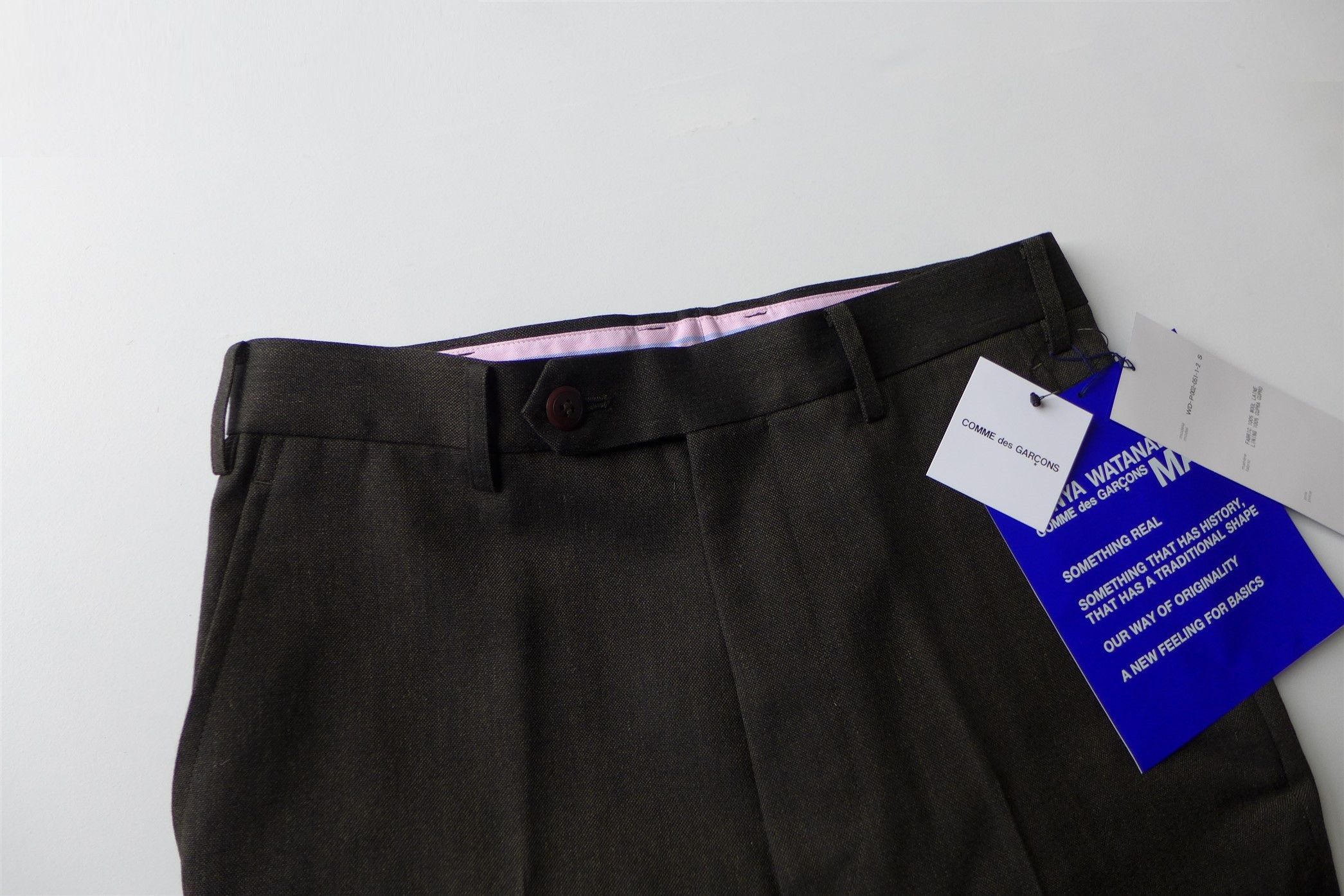 Junya Watanabe Junya FW19 Tapered Trousers - Brown Hopsack Wool Size US 30 / EU 46 - 8 Thumbnail