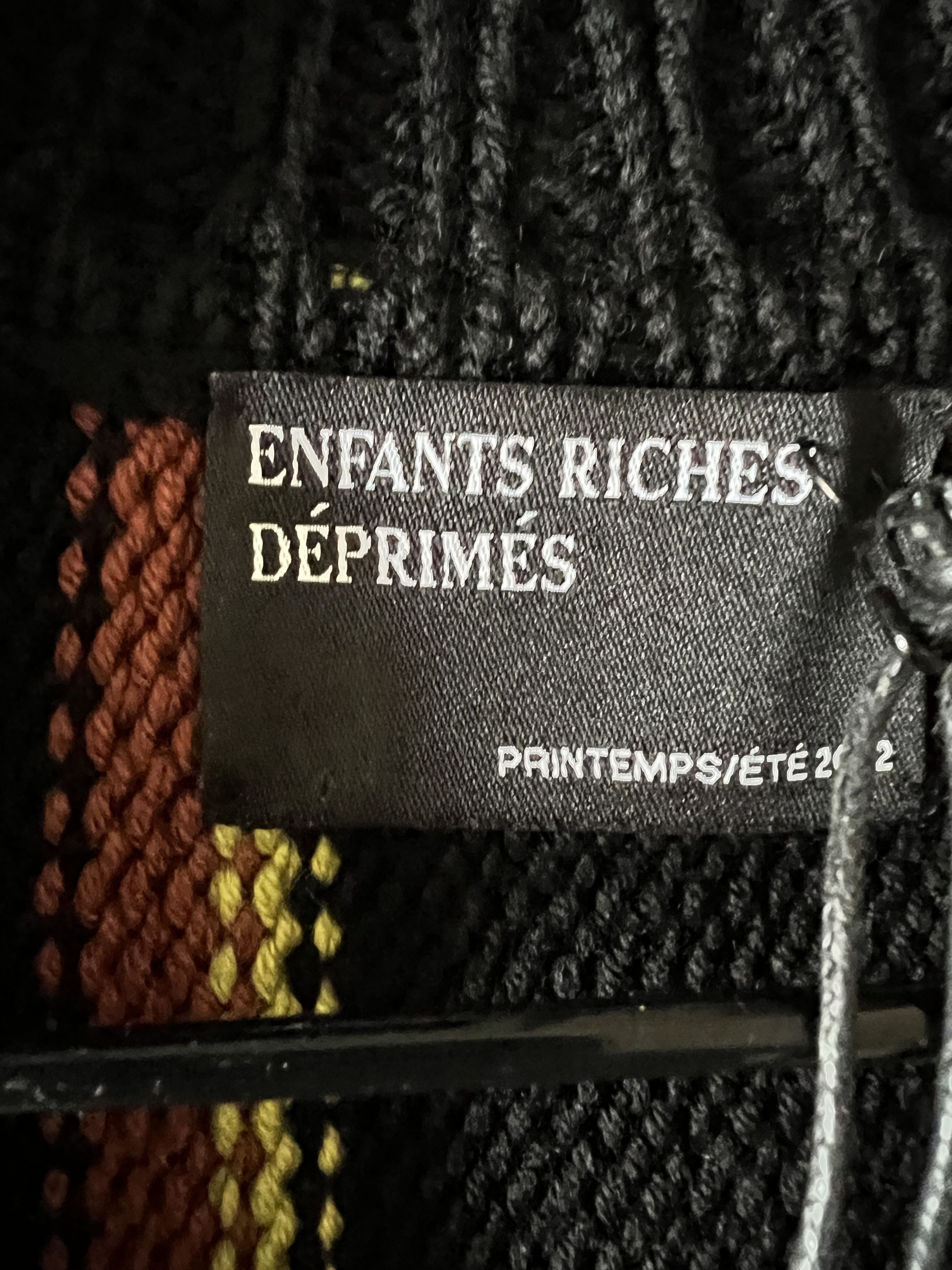 Enfants Riches Deprimes Runway S/S 22’ ERD Jacquard Knit Vest Size US M / EU 48-50 / 2 - 9 Thumbnail