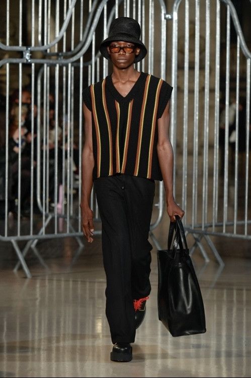 image of Enfants Riches Deprimes Runway S/s 22’ Erd Jacquard Knit Vest, Men's (Size Medium)