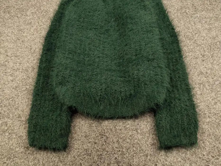 Japanese Brand Vintage 90's Japanese Green Mohair Style Fuzzy Sweater Hype Size US S / EU 44-46 / 1 - 4 Thumbnail
