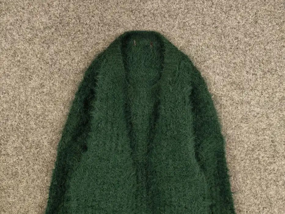 Japanese Brand Vintage 90's Japanese Green Mohair Style Fuzzy Sweater Hype Size US S / EU 44-46 / 1 - 3 Thumbnail