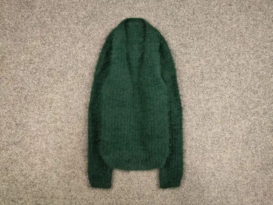 Japanese Brand Vintage 90's Japanese Green Mohair Style Fuzzy Sweater Hype Size US S / EU 44-46 / 1 - 1 Thumbnail
