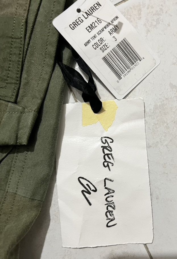 Greg Lauren Scrapwork Apron in Vintage Army Size US 32 / EU 48 - 7 Thumbnail