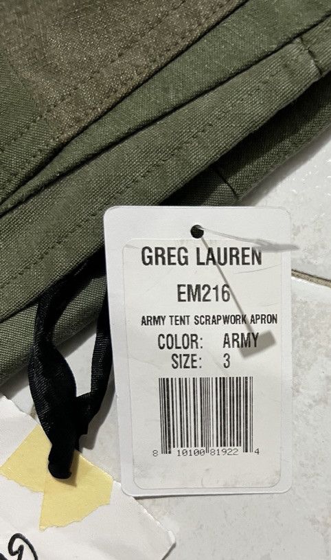 Greg Lauren Scrapwork Apron in Vintage Army Size US 32 / EU 48 - 8 Thumbnail