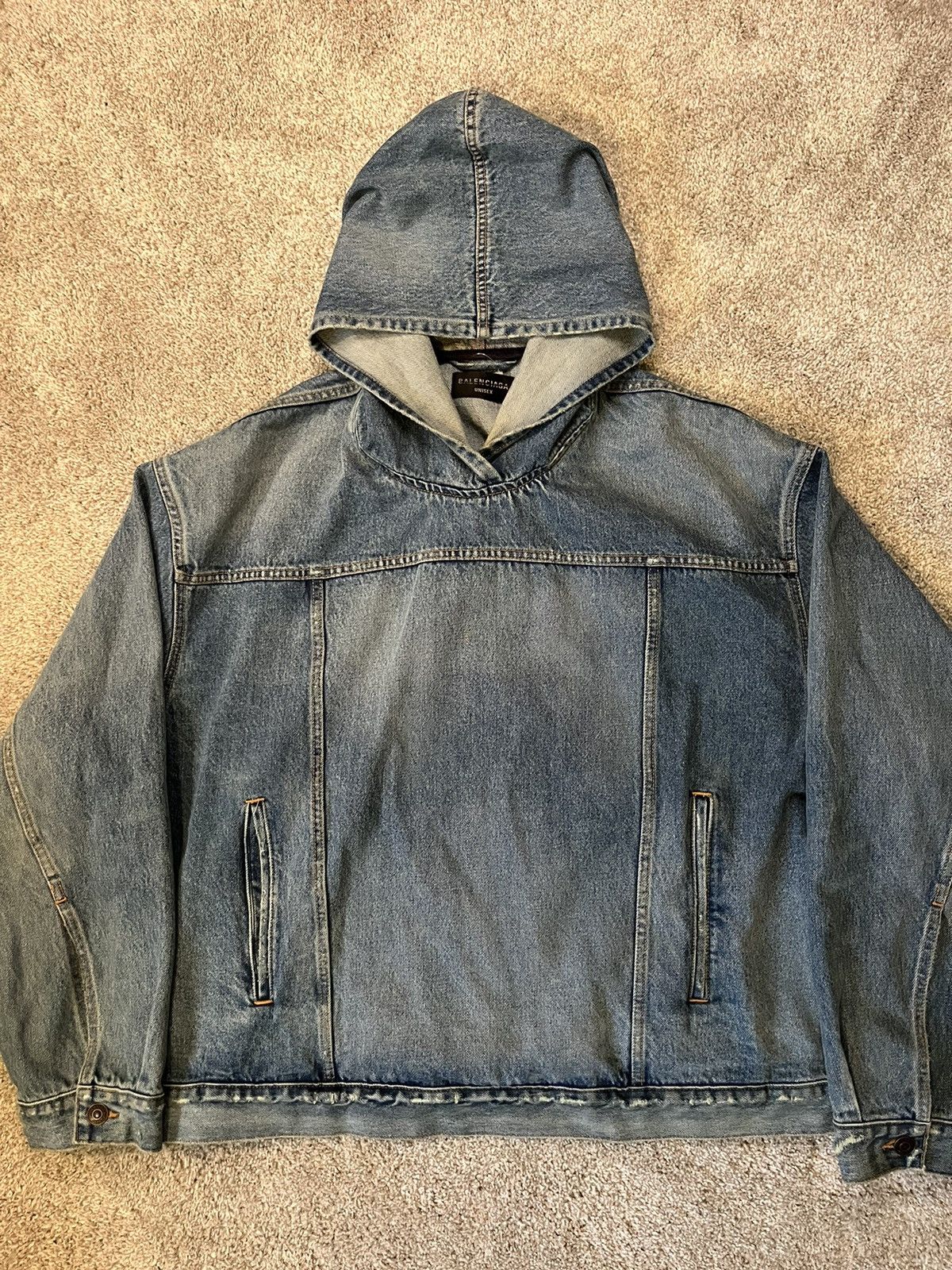 Balenciaga Balenciaga Denim Pull-Over Jacket Size US L / EU 52-54 / 3 - 2 Thumbnail