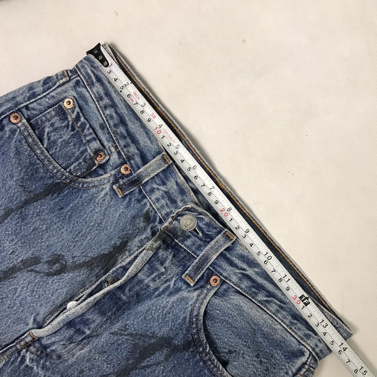 FLARED JEANS💥LEVIS 501 BUTTON 524 REPED DISTRESSED PANTS