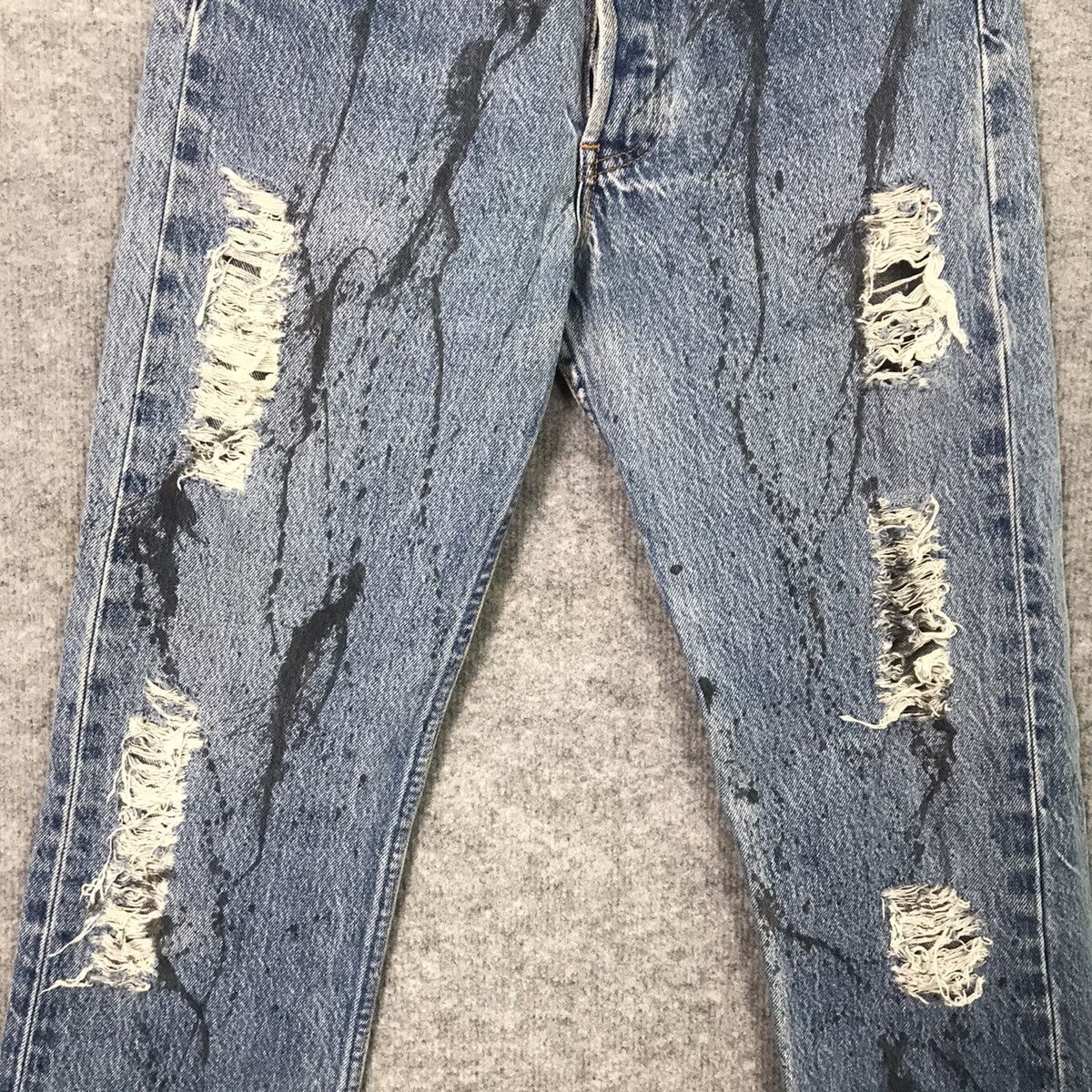 FLARED JEANS💥LEVIS 501 BUTTON 524 REPED DISTRESSED PANTS