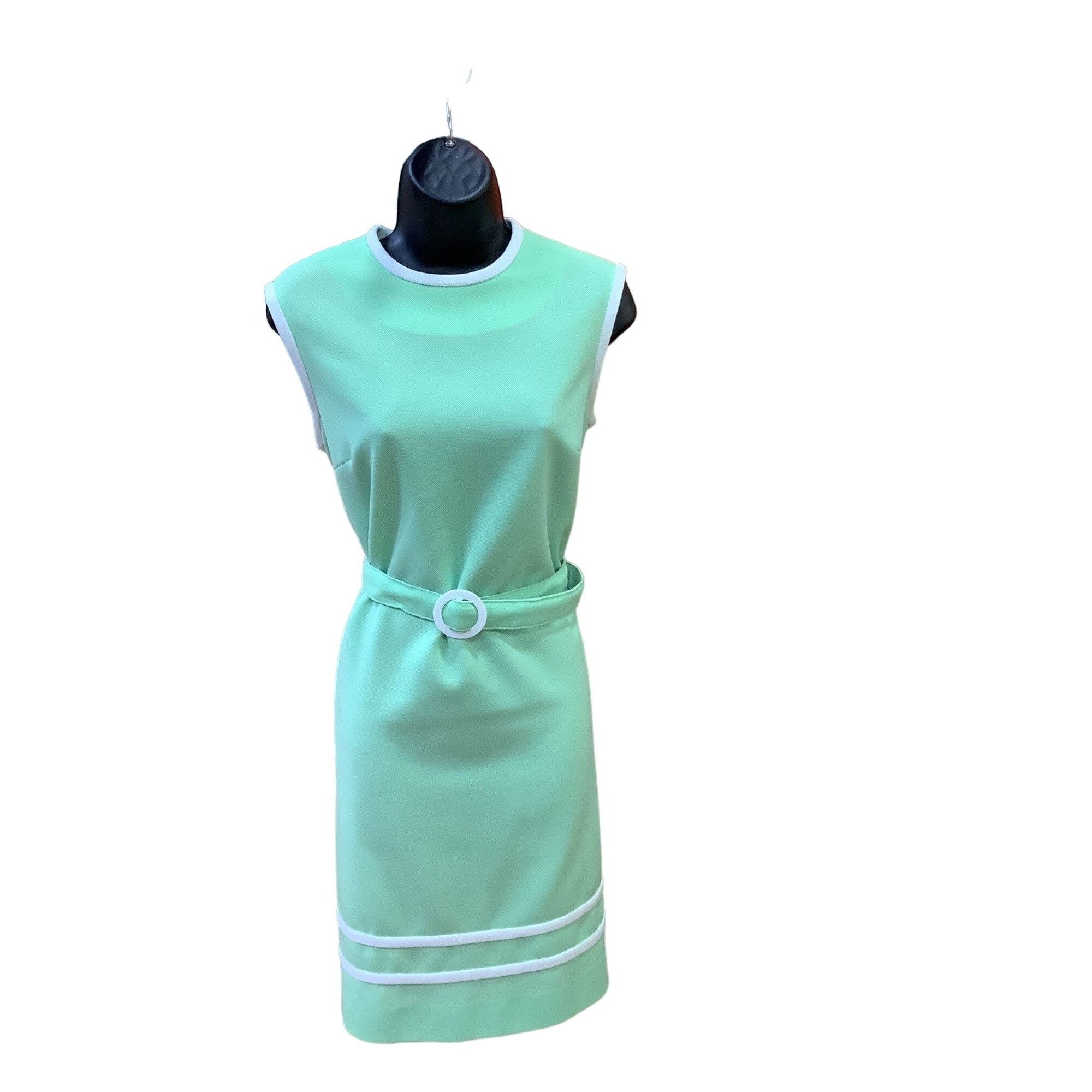 Vintage 1970’s Shady Lane Union Made Mint Green Shift Dress