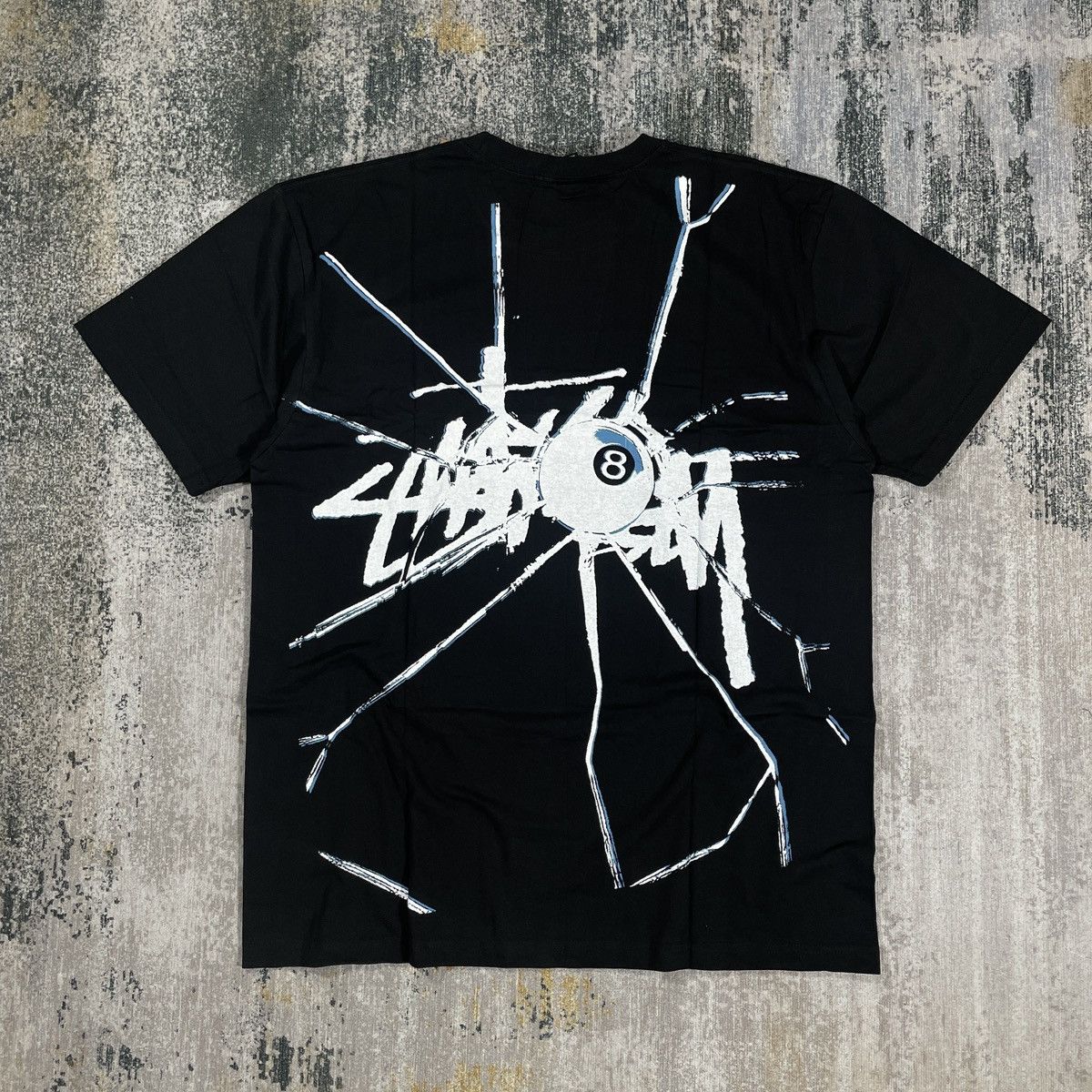Stussy STUSSY SHATTERED 8BALL TEE // LARGE | Grailed