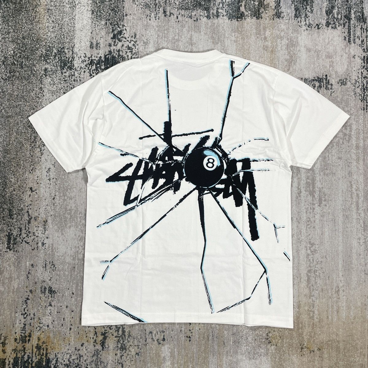 Stussy STUSSY SHATTERED TEE WHITE // MEDIUM | Grailed